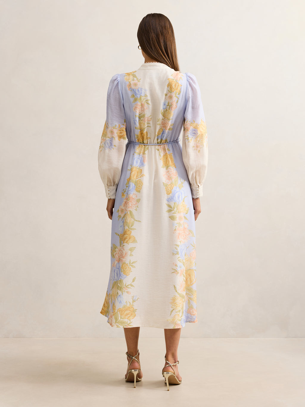 Christina Placement Print Midi Dress