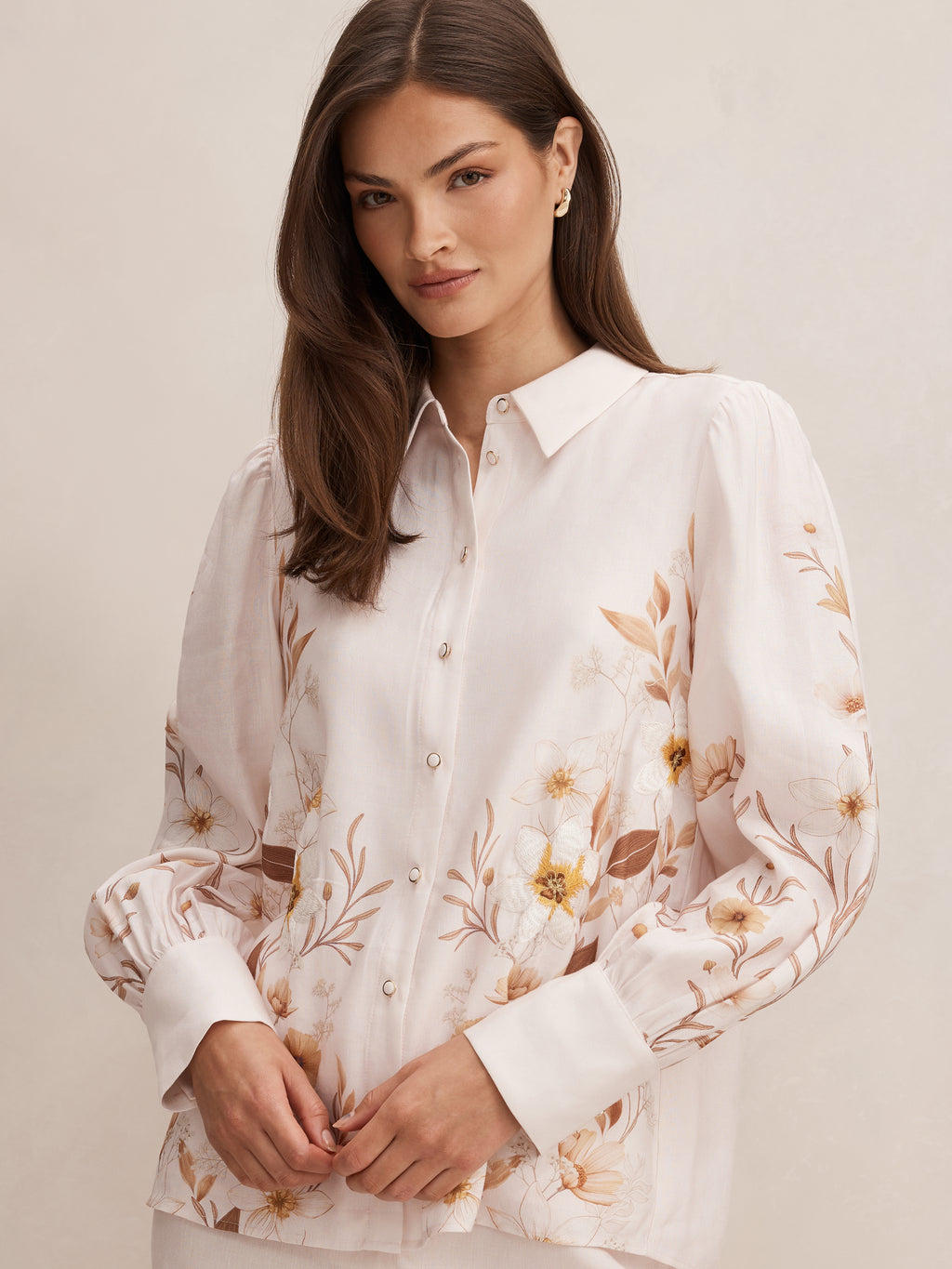 Sylvia Floral Print Shirt