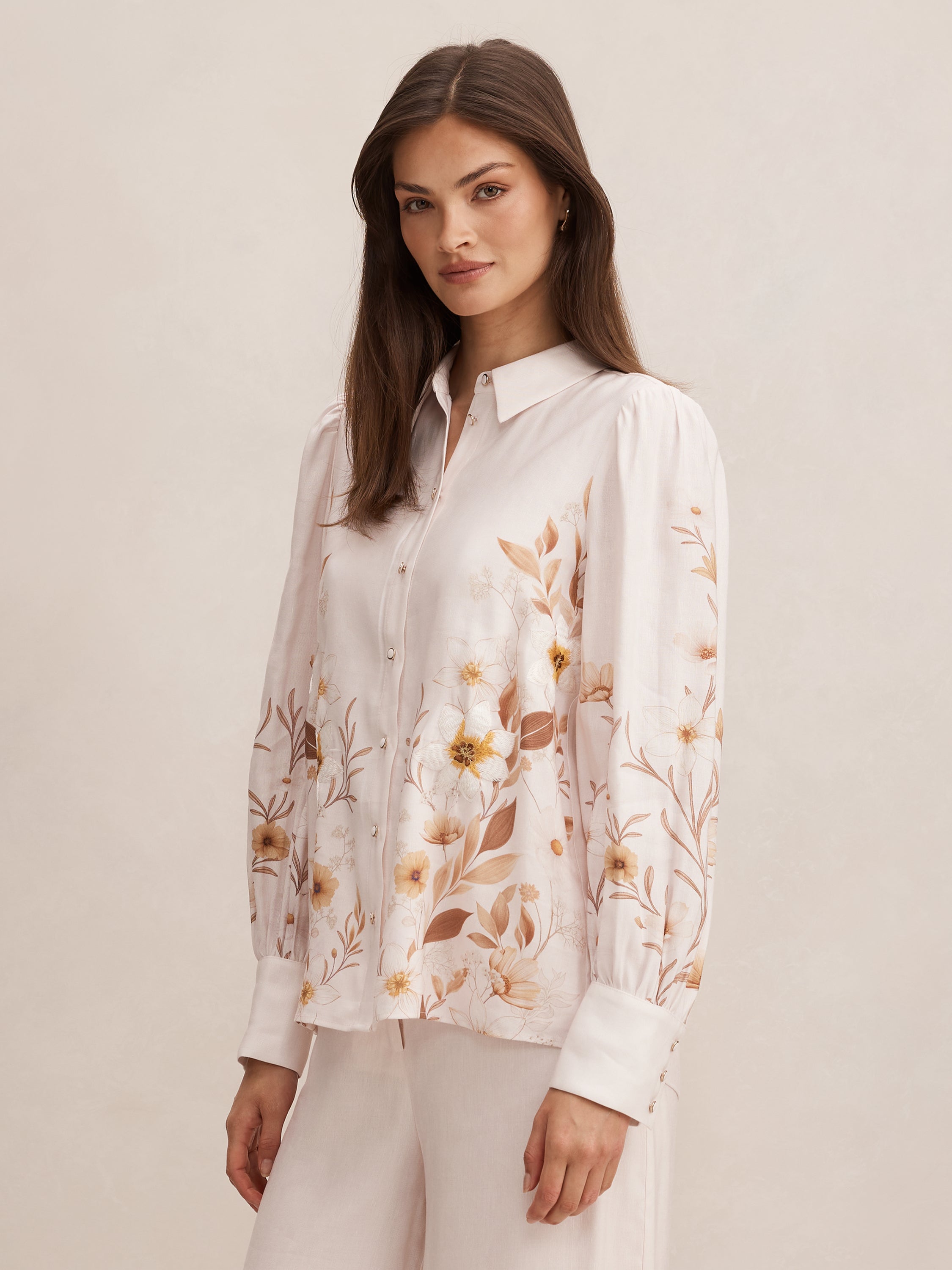 Sylvia Floral Print Shirt