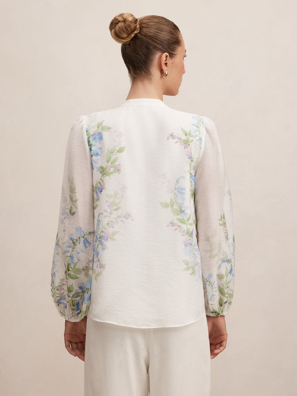 Dove Placement Print Blouse