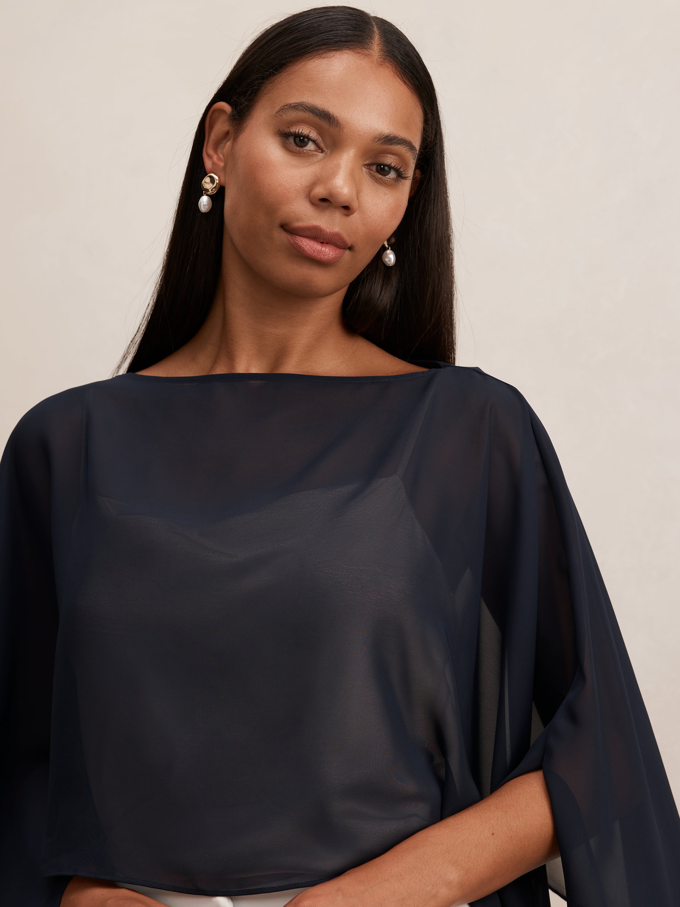 Arianna Chiffon Cape