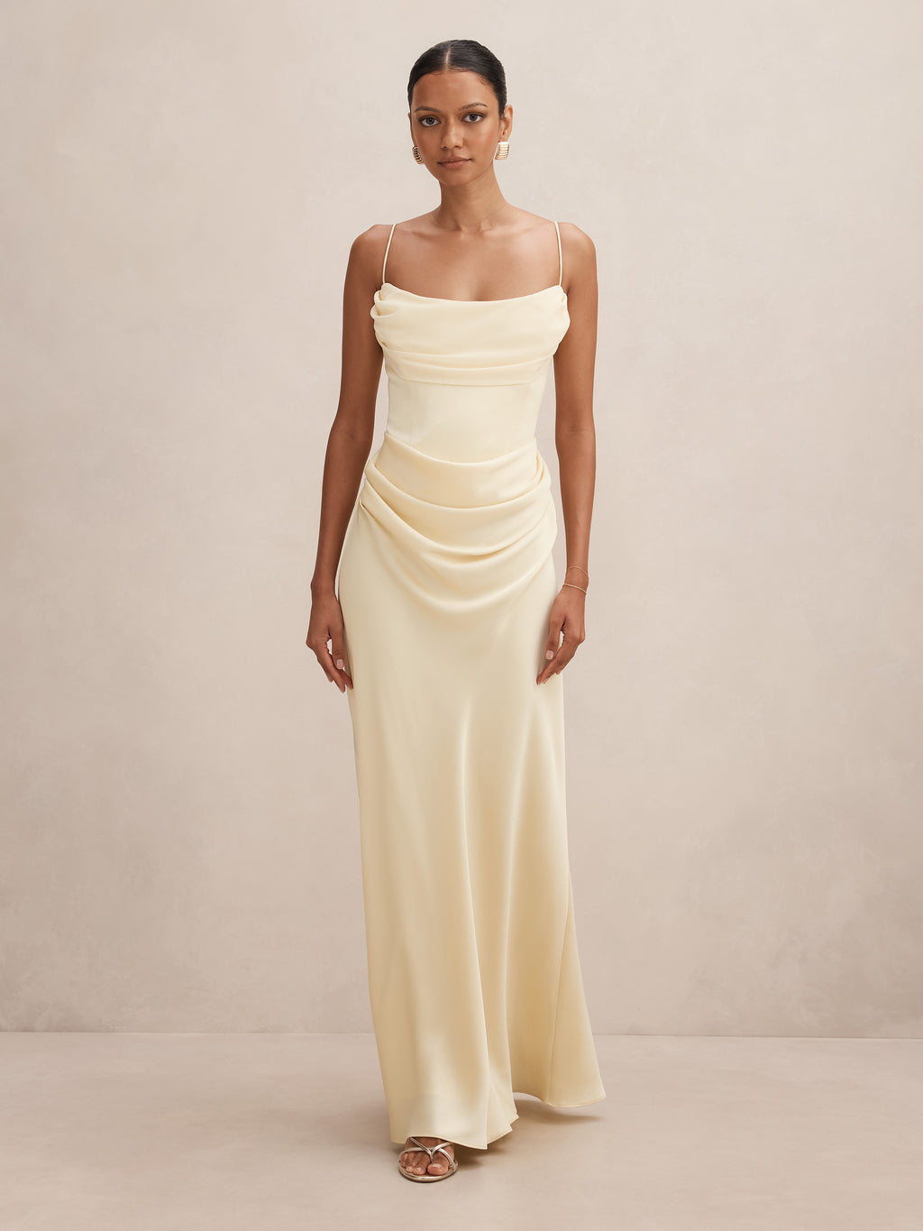 Claudia Petite Corset Maxi Dress