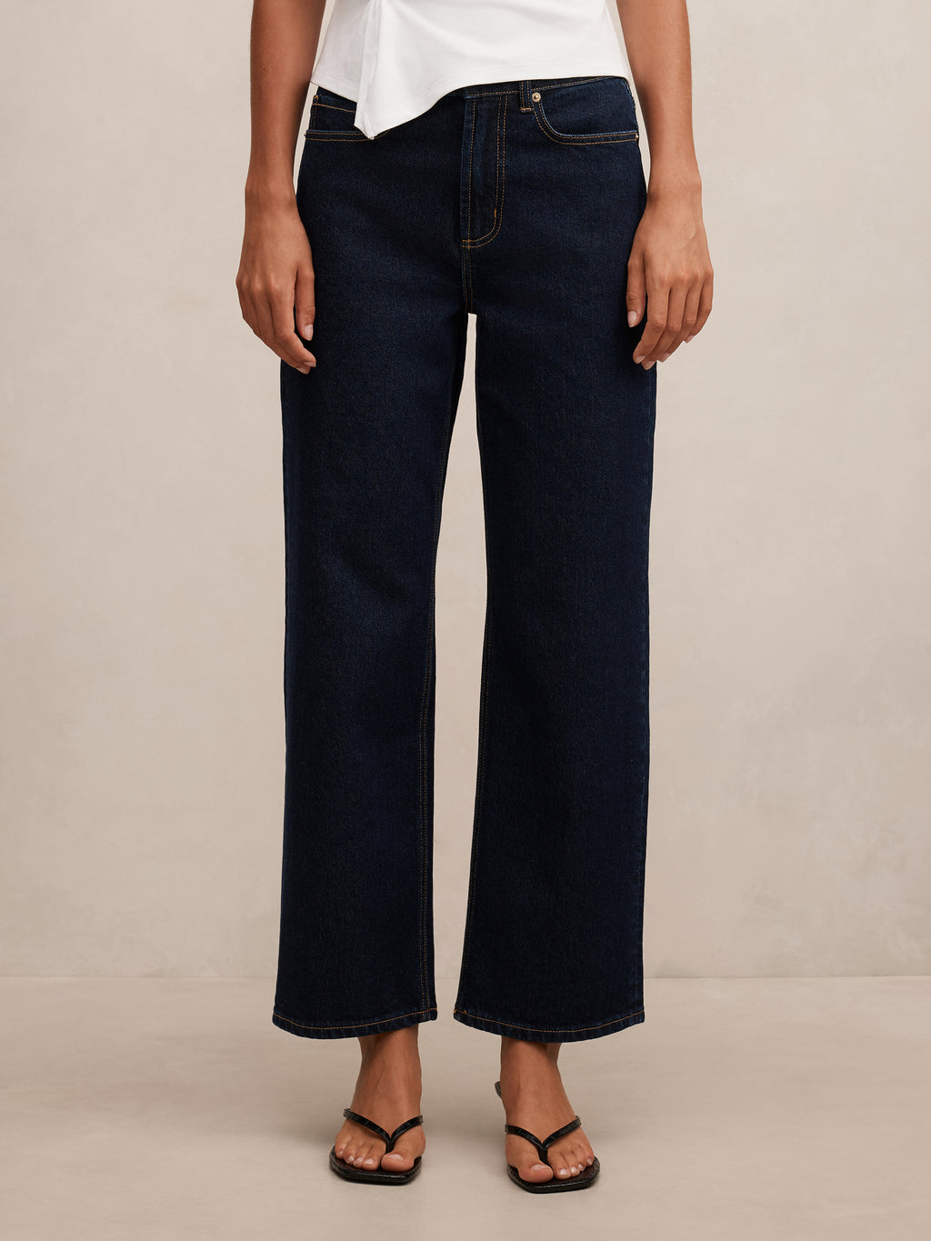 Nicki Mid Rise Straight Jean