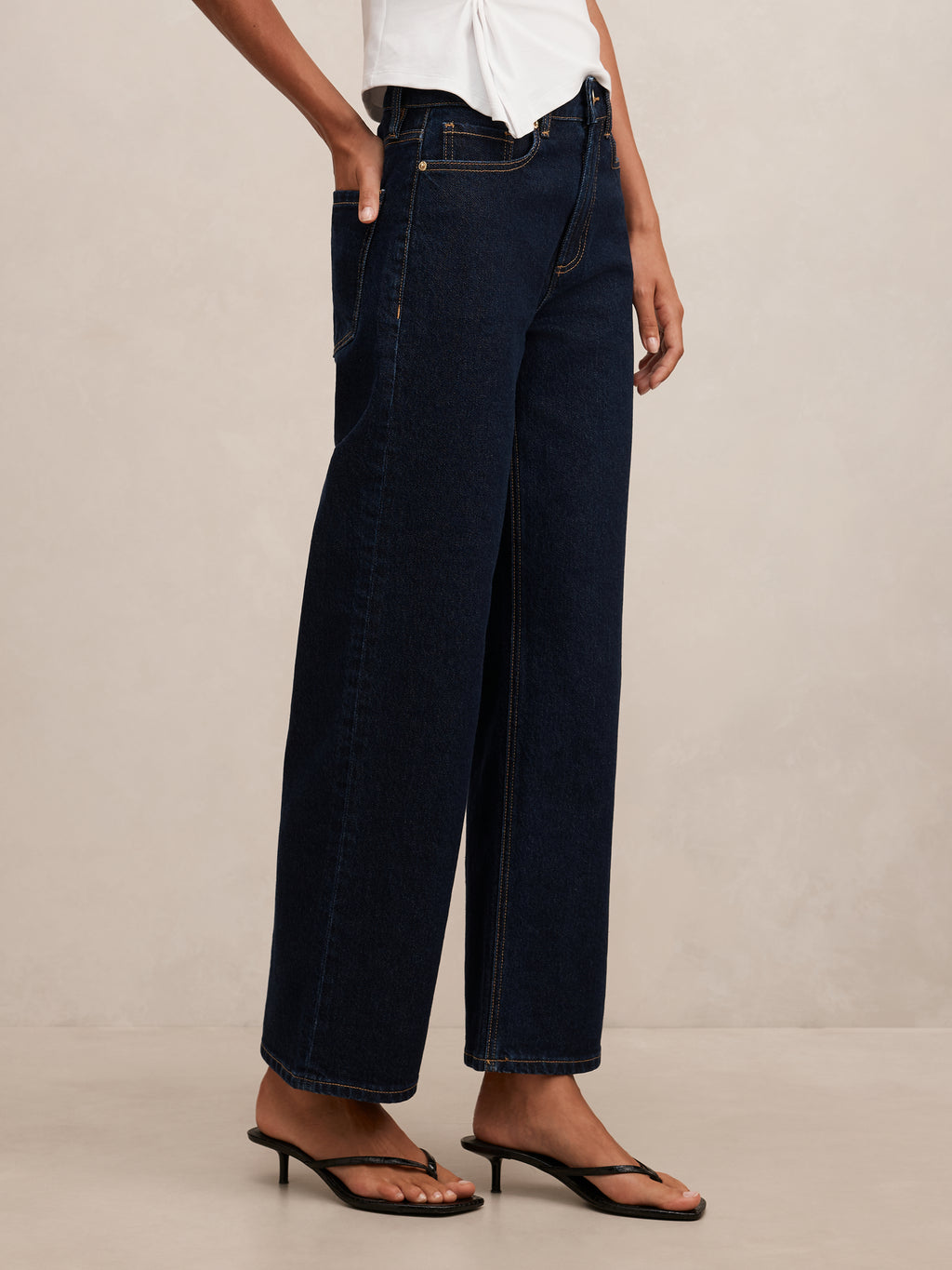 Nicki Mid Rise Straight Jean
