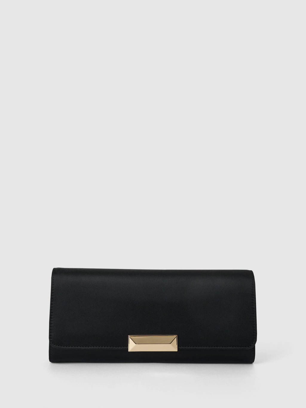 Dina Satin Elongated Clutch