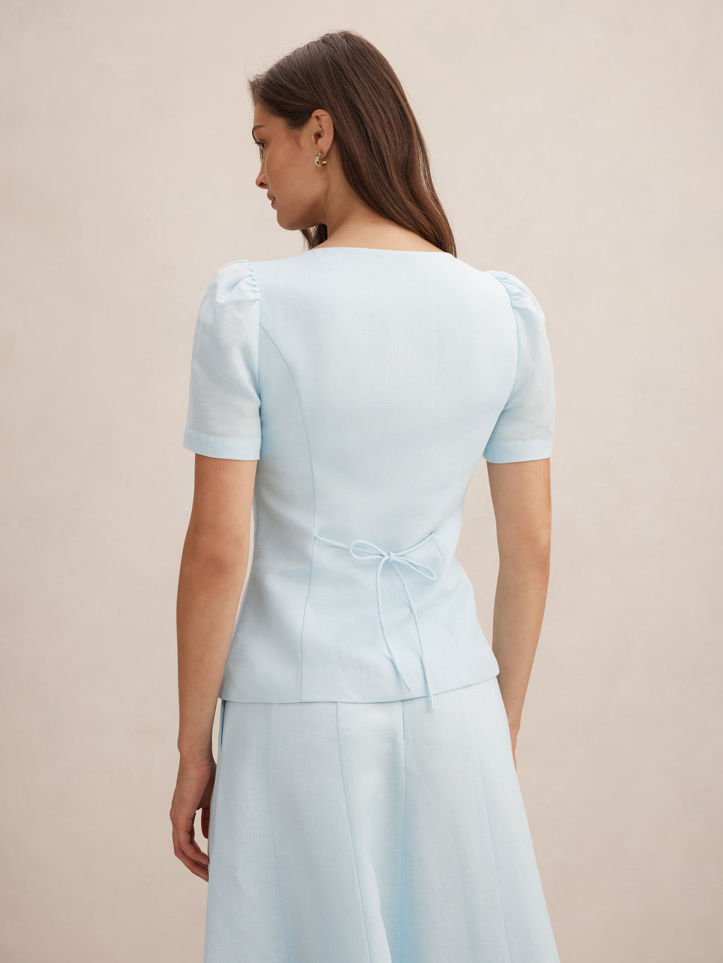 Arabella Scoop Short Sleeve Blouse