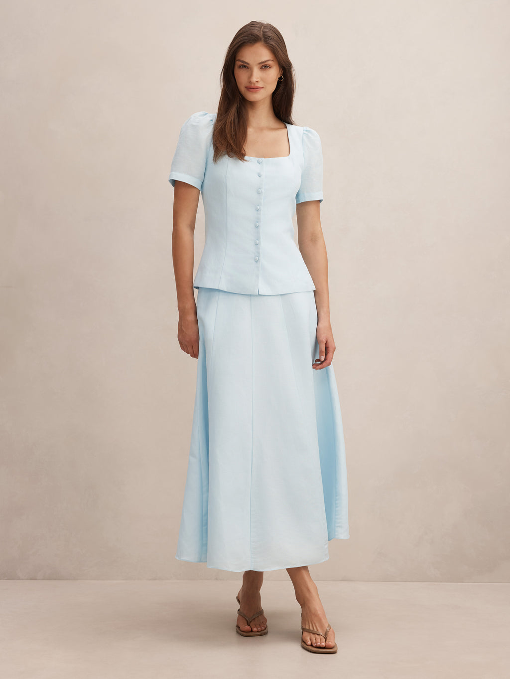 Arabella Scoop Short Sleeve Blouse