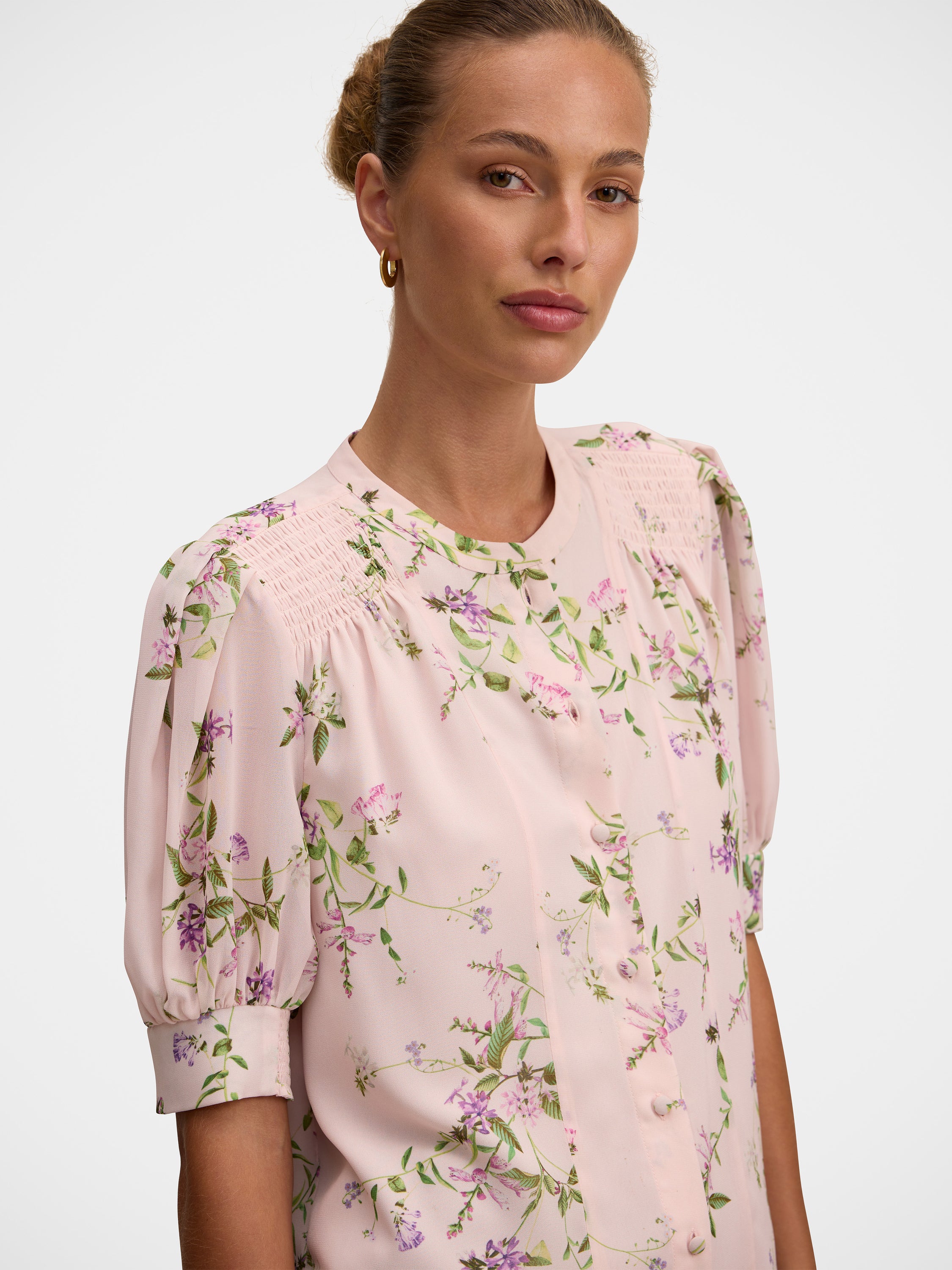 Evie Shirring Blouse
