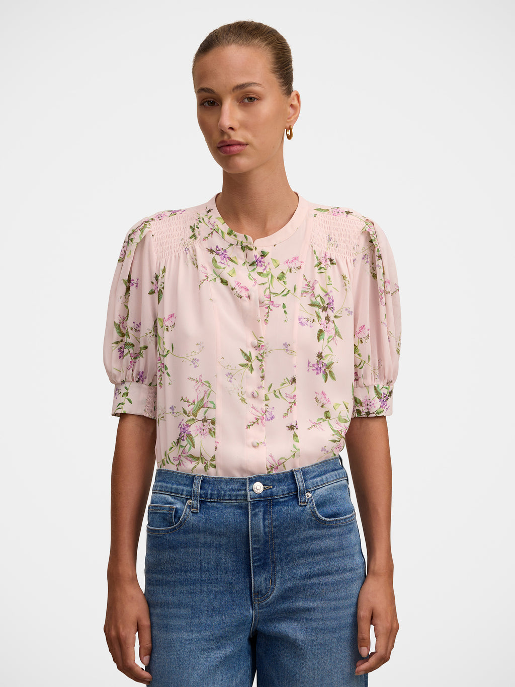 Evie Shirring Blouse