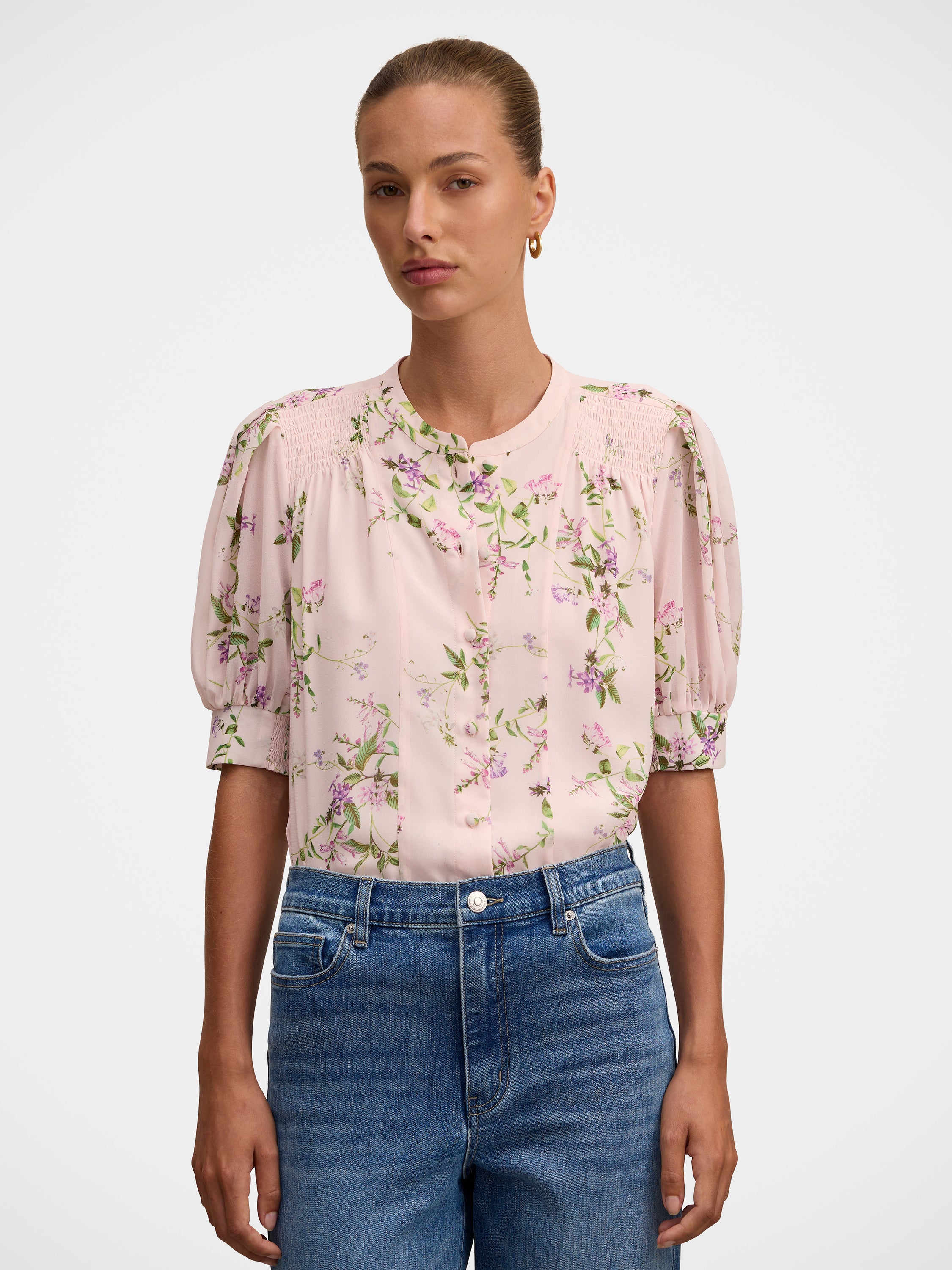 Evie Shirring Blouse