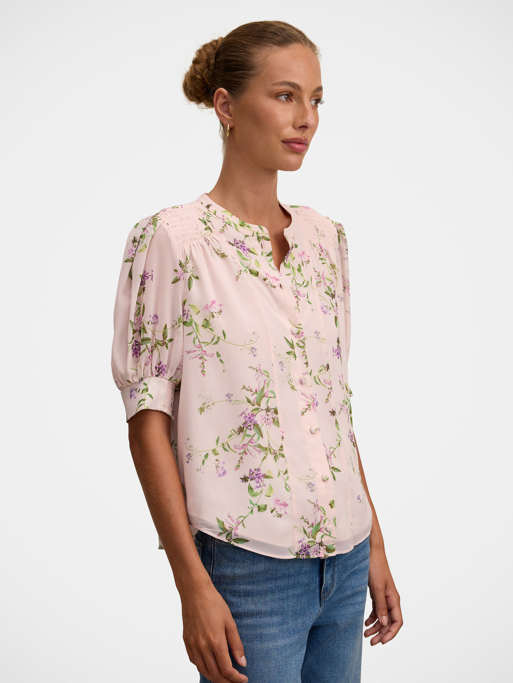 Evie Shirring Blouse