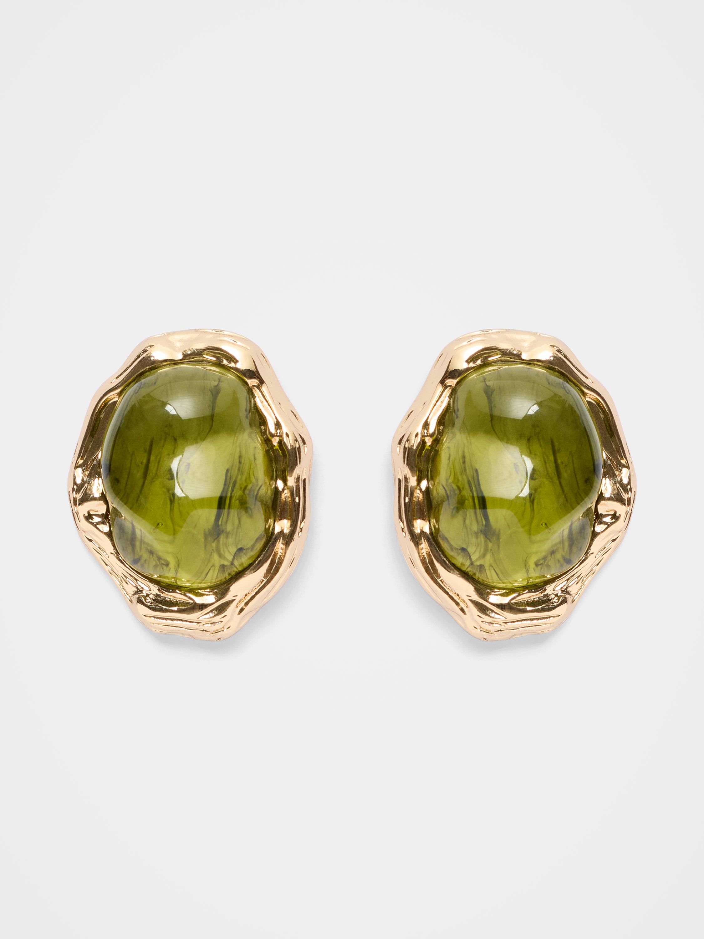 Signature Olive Stone Stud