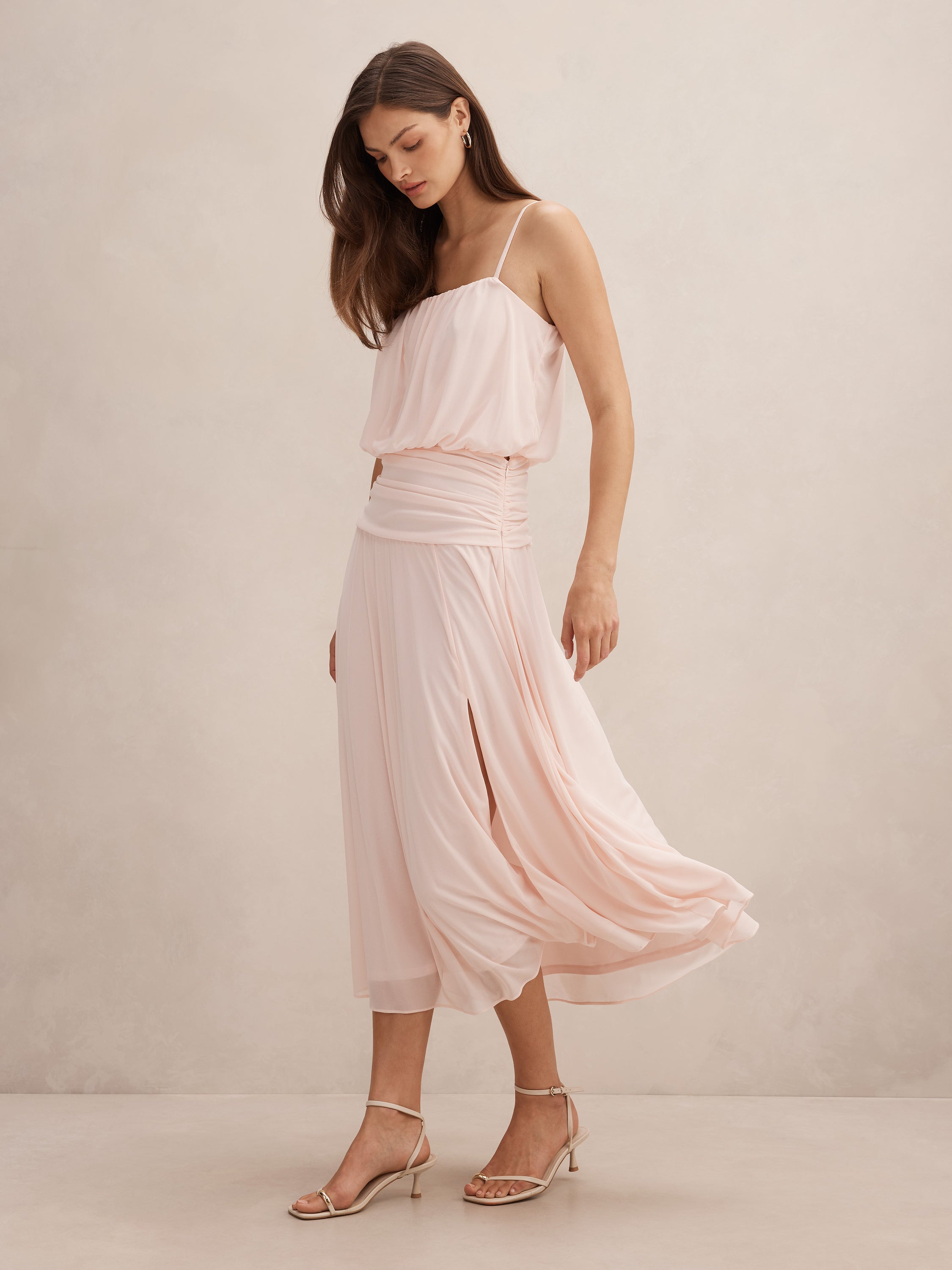 Leilani Bubble Bodice Midi Dress