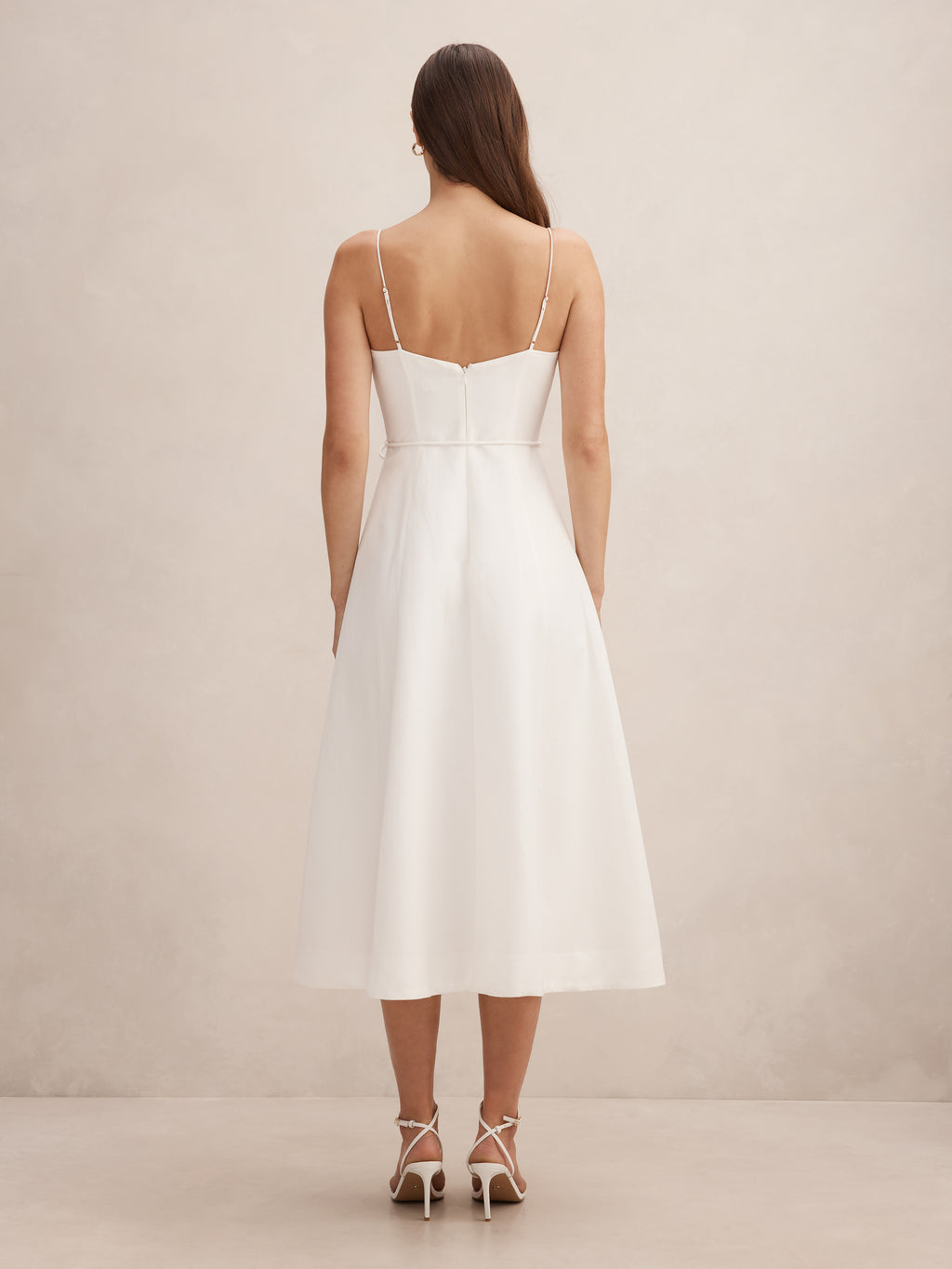 Rosie Flower Applique Midi Dress