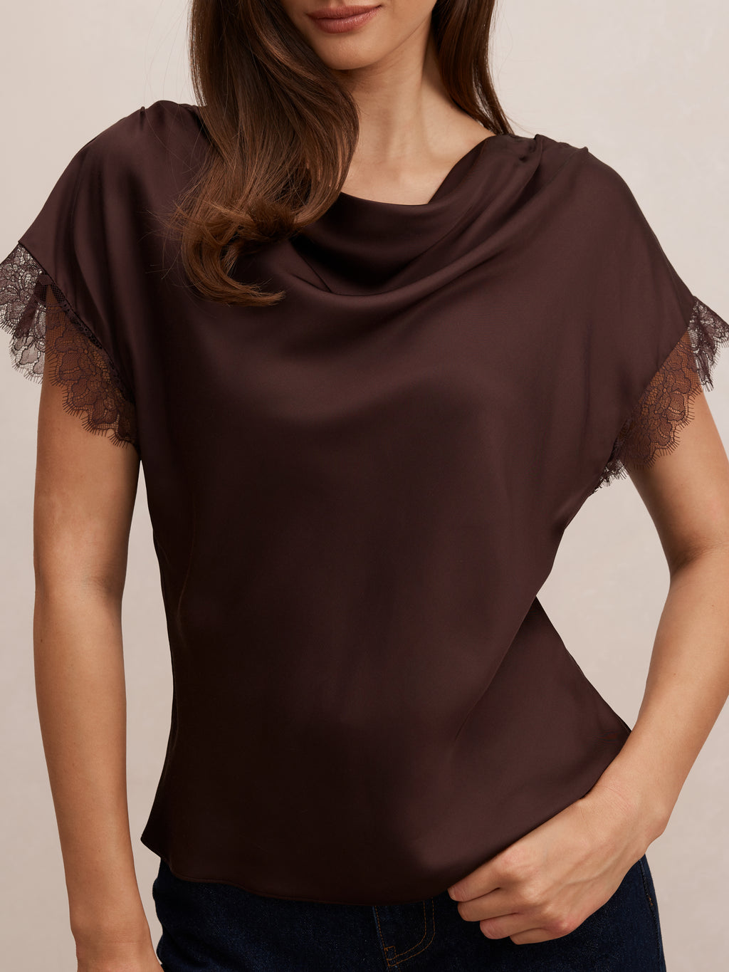 Tate Lace Trim Top