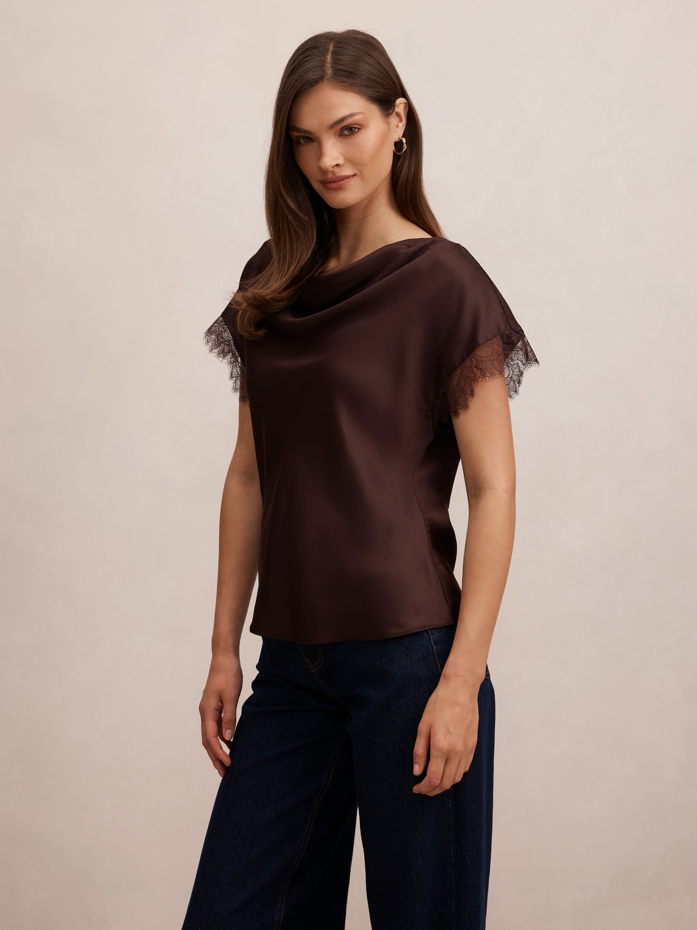 Tate Lace Trim Top