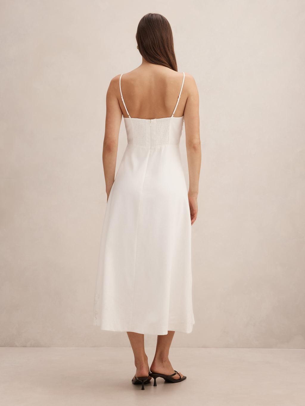 Alice Gathered Hardware Midi Dress