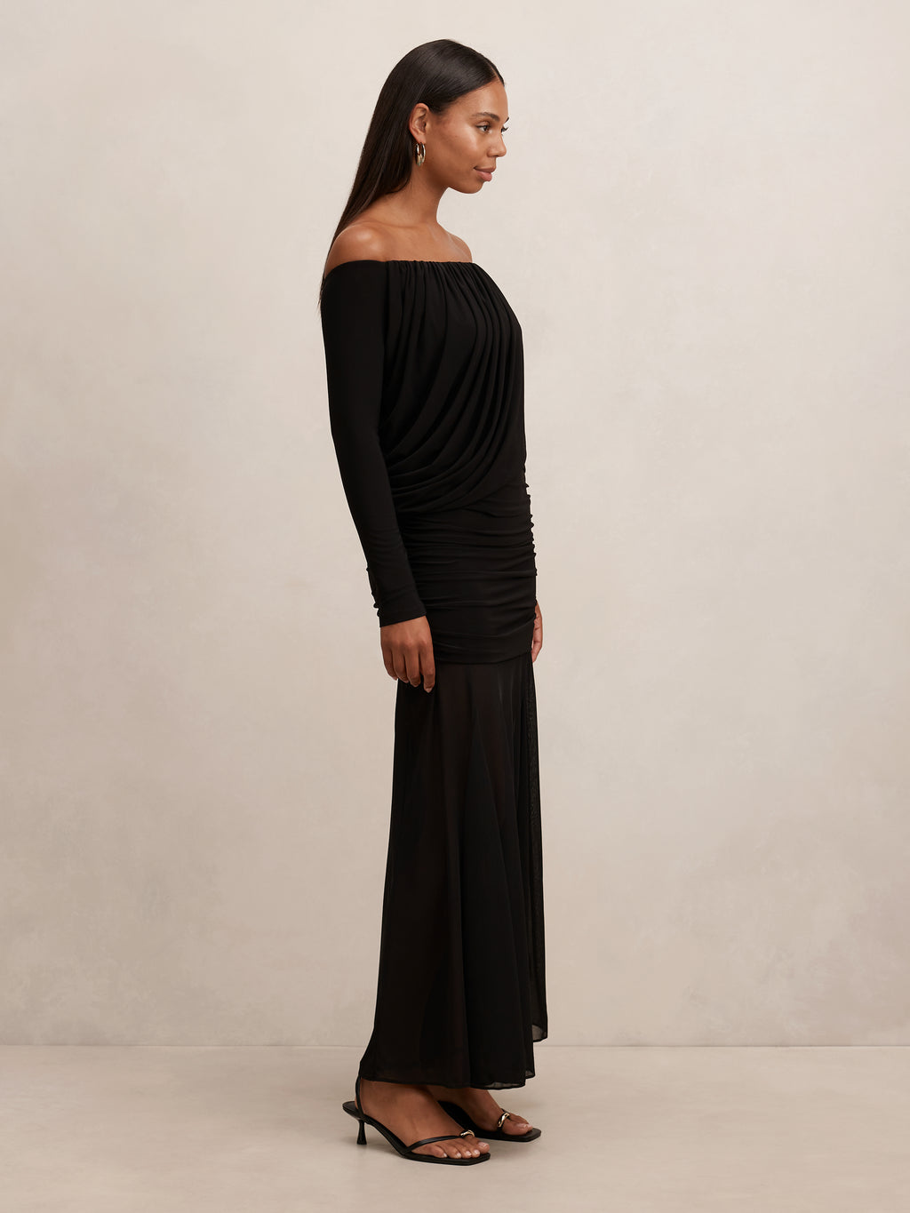 Belinda Bardot Draped Maxi Dress