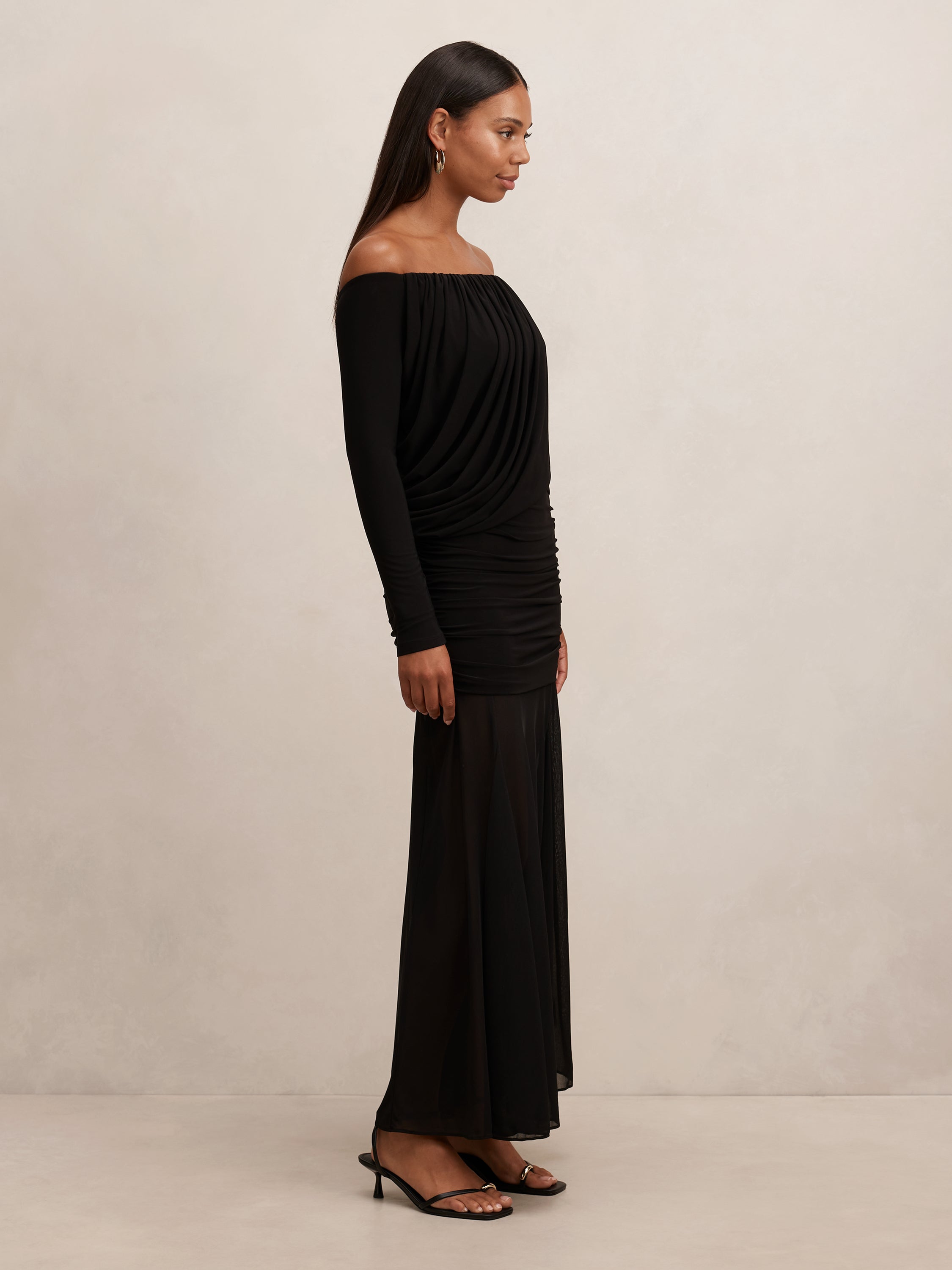 Belinda Bardot Draped Maxi Dress