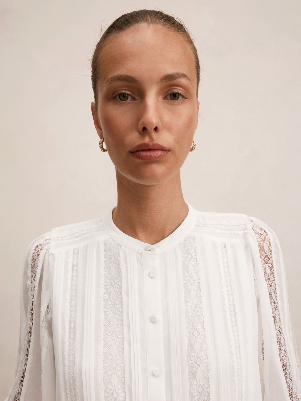 Alexis Lace Trim Blouse