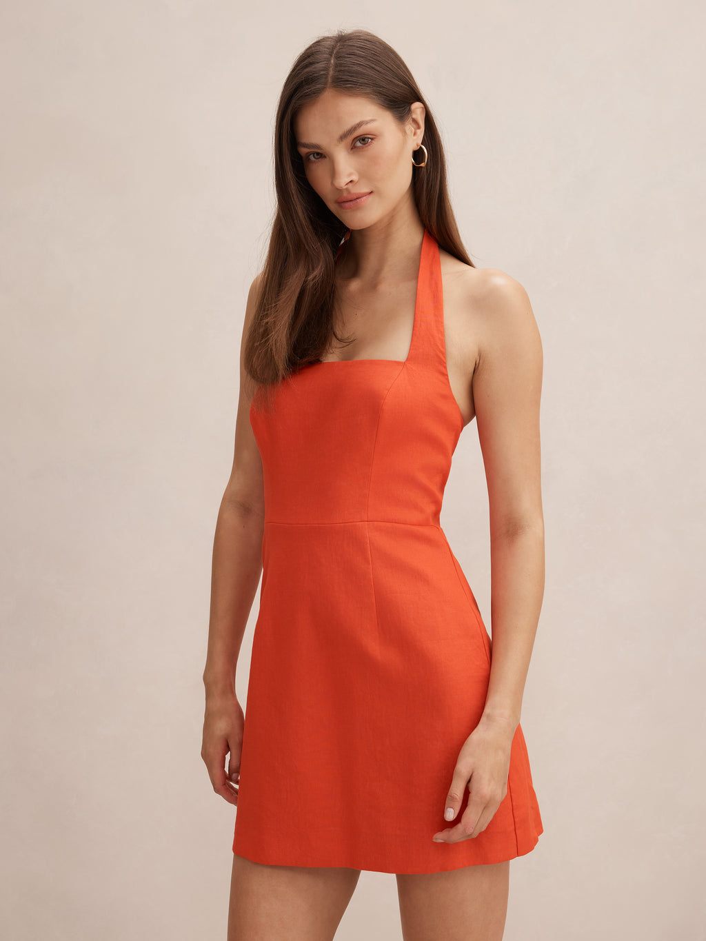 Jade Halter Tie Mini Dress