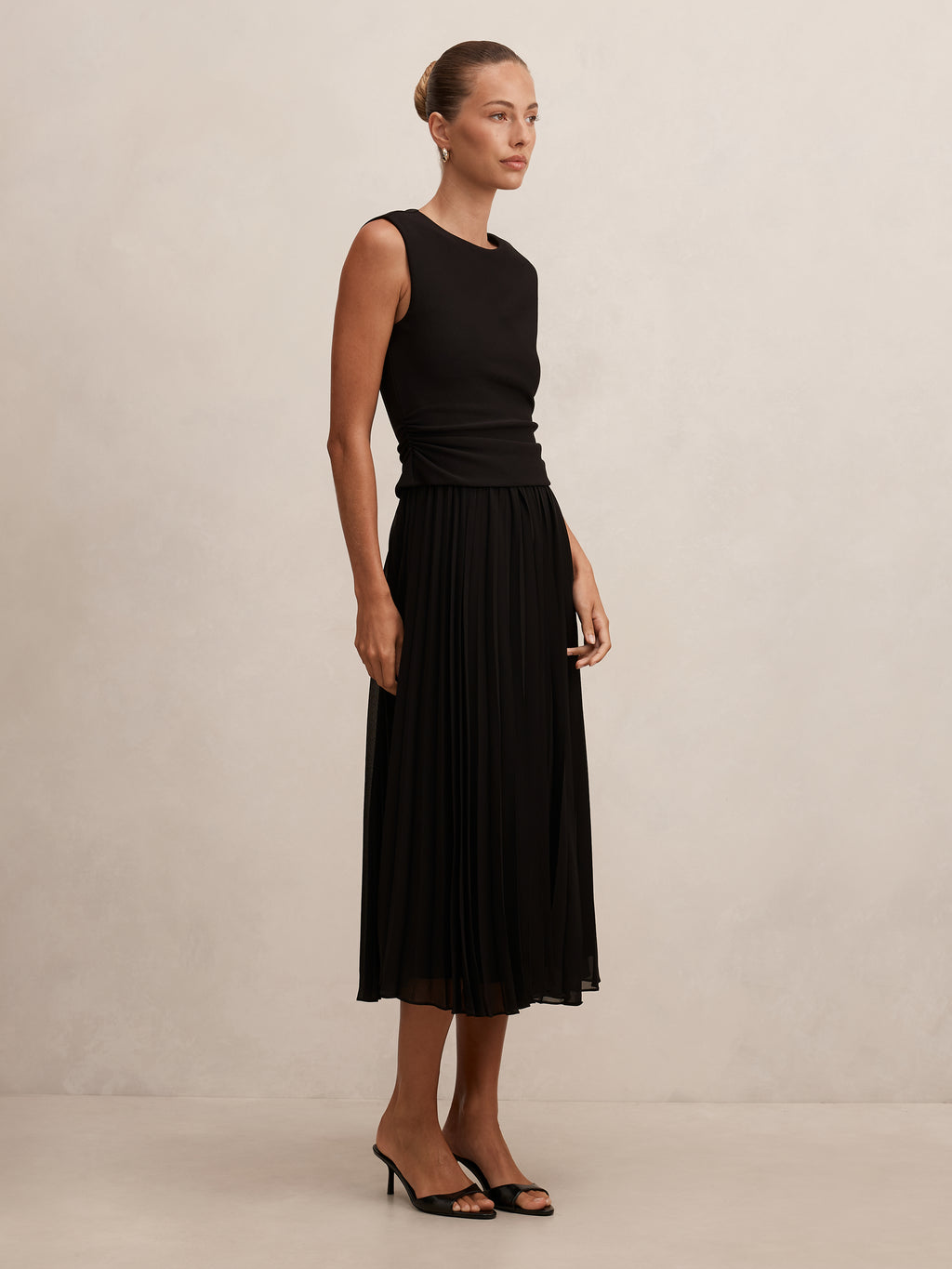 Emilia 2 in 1 Pleated Midi Dress