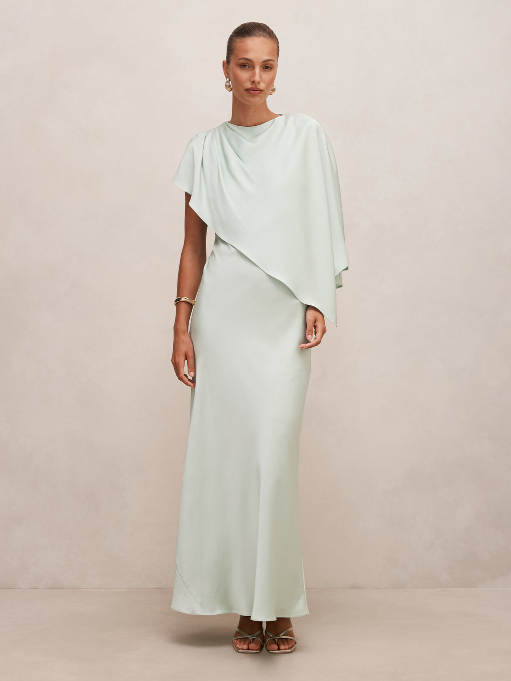 Zinnia Cape Maxi Dress