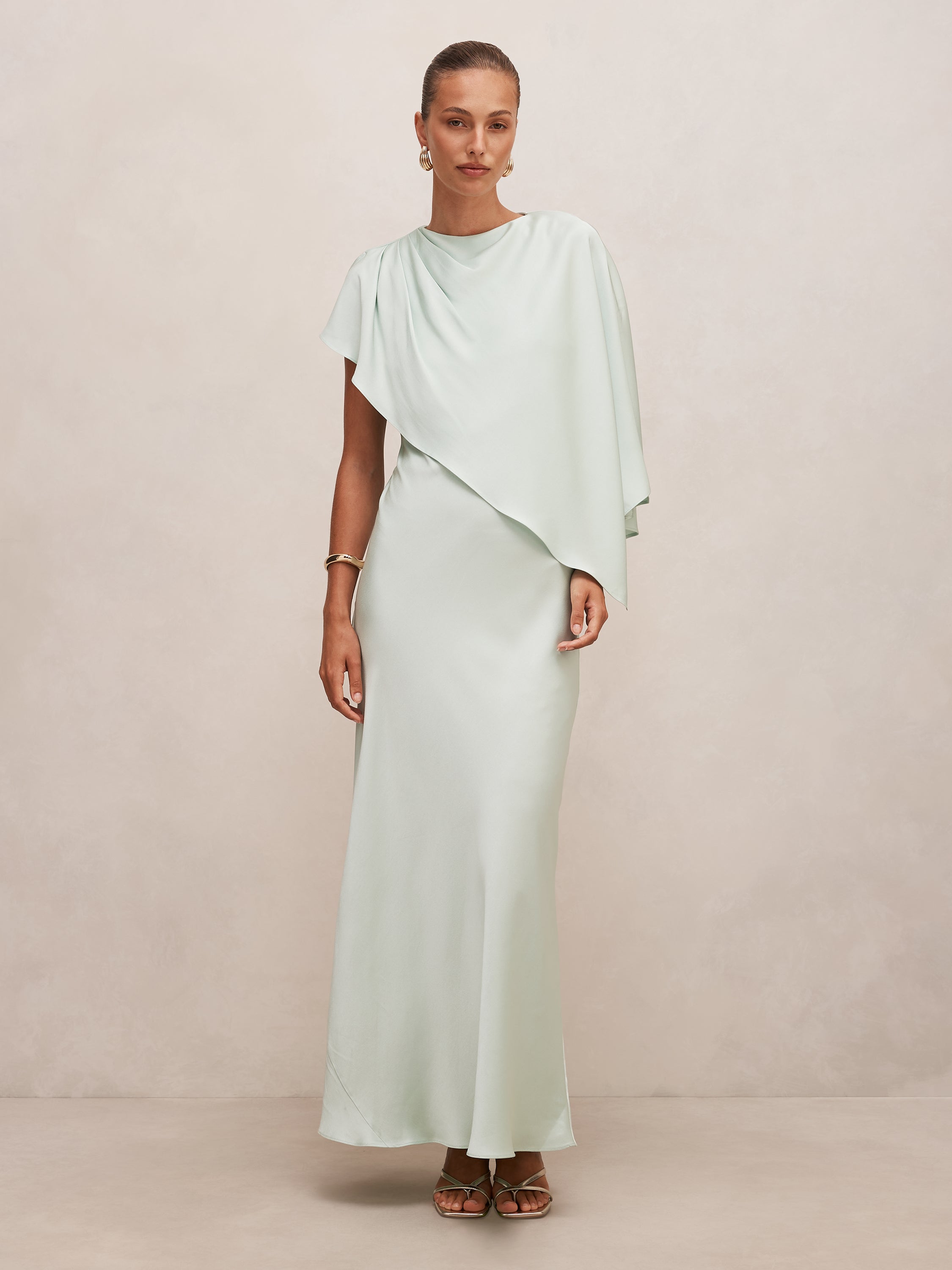 Zinnia Cape Maxi Dress