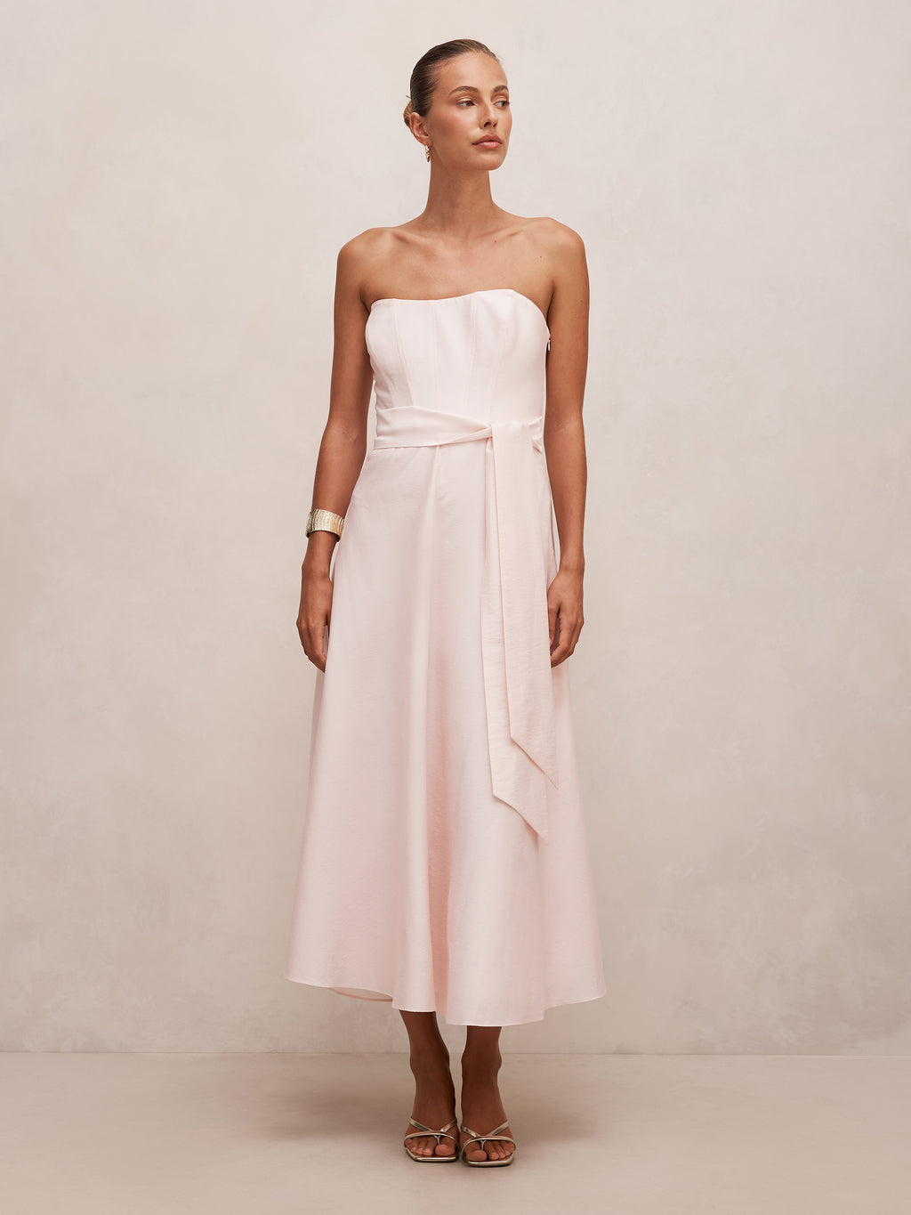 Daniella Strapless Midi Dress