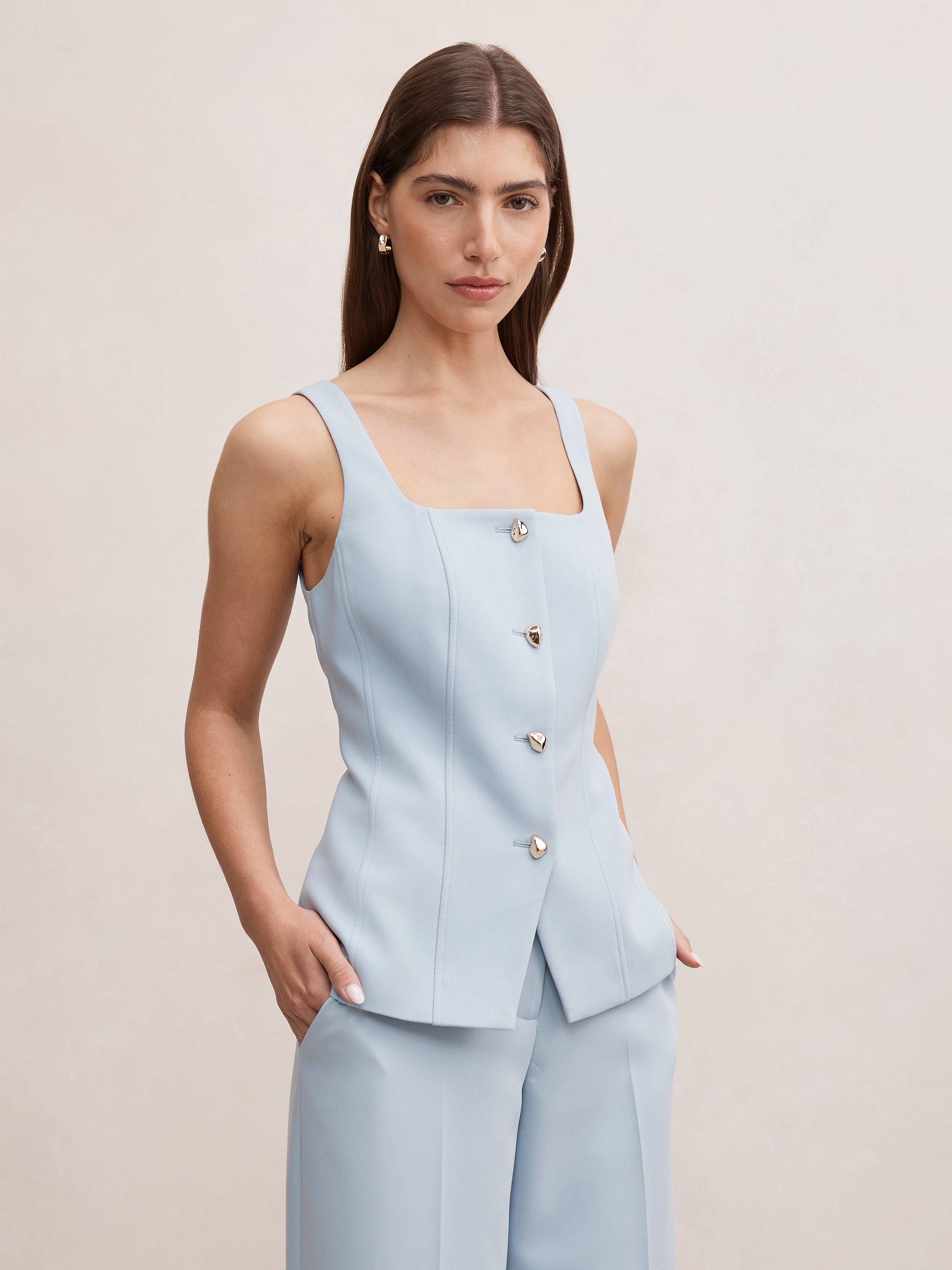Lee Square Neck Waistcoat