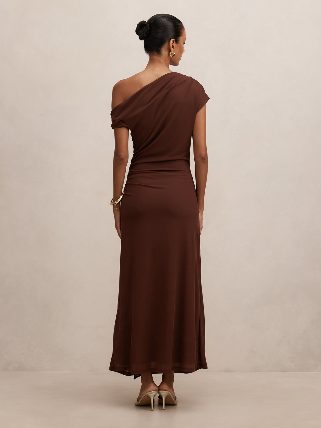 Piper Petite Tie Mesh Midi Dress