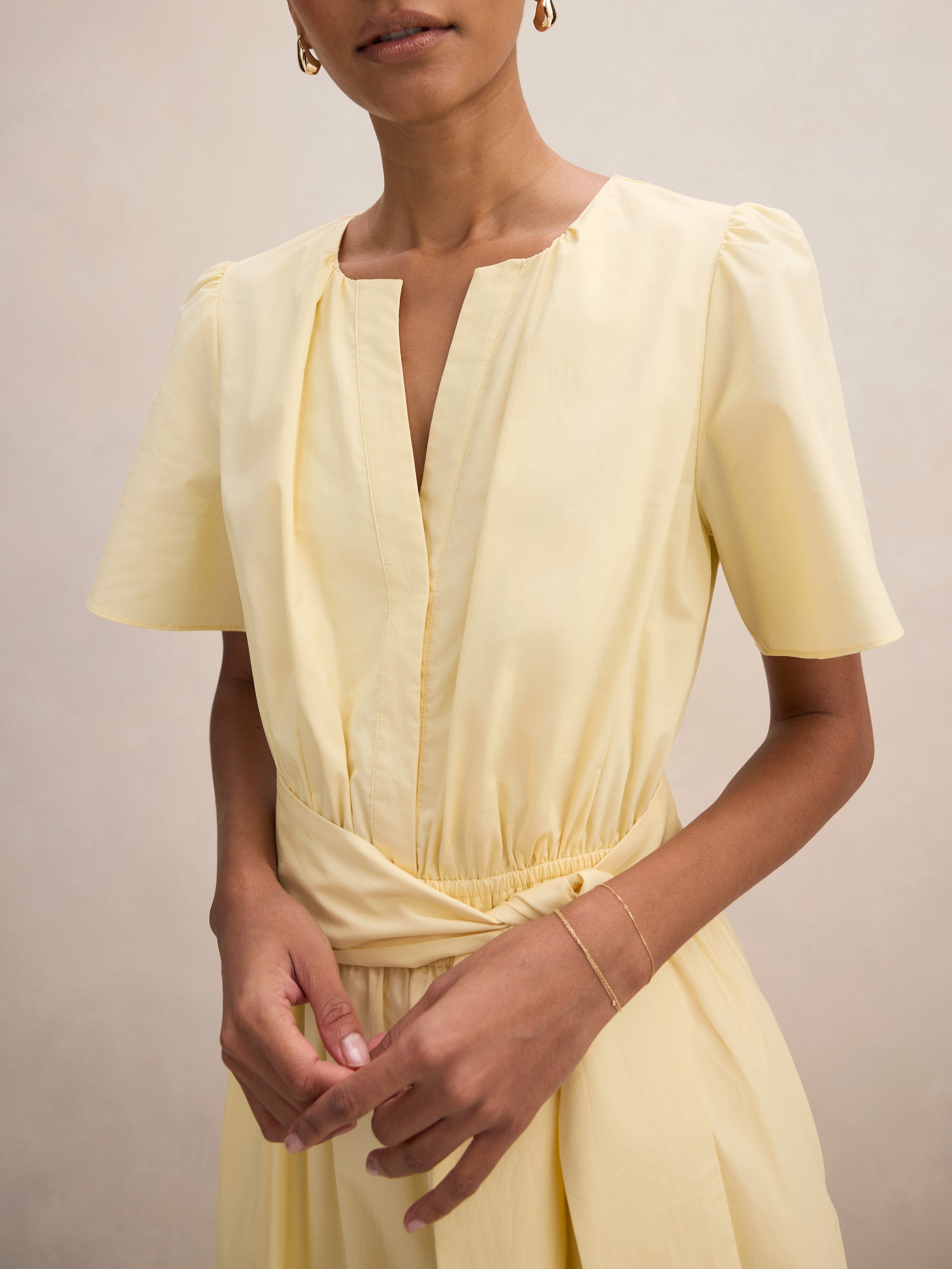 Charlotte Petite Embroidered Midi Dress