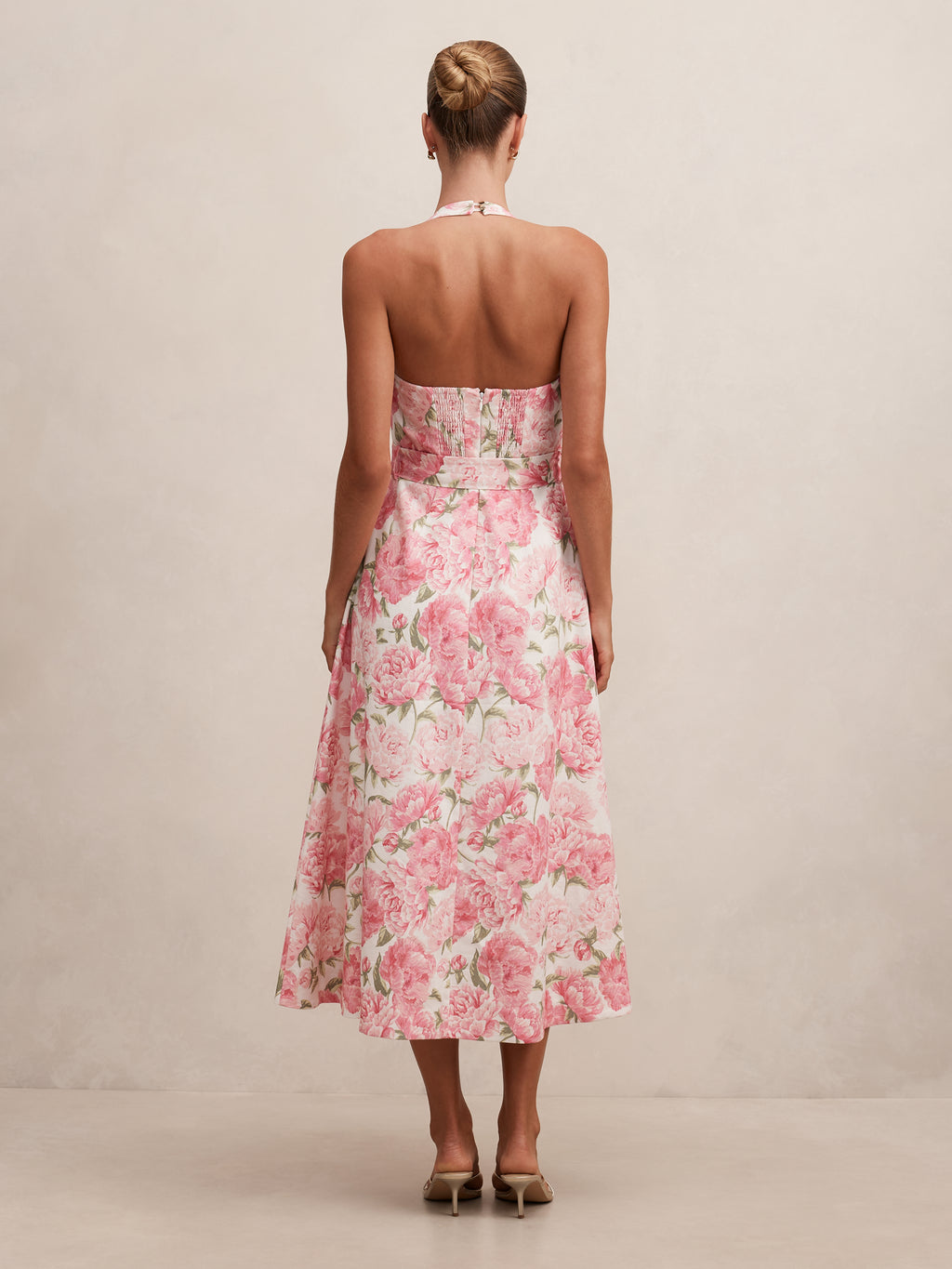 Blossom Halter Midi Dress