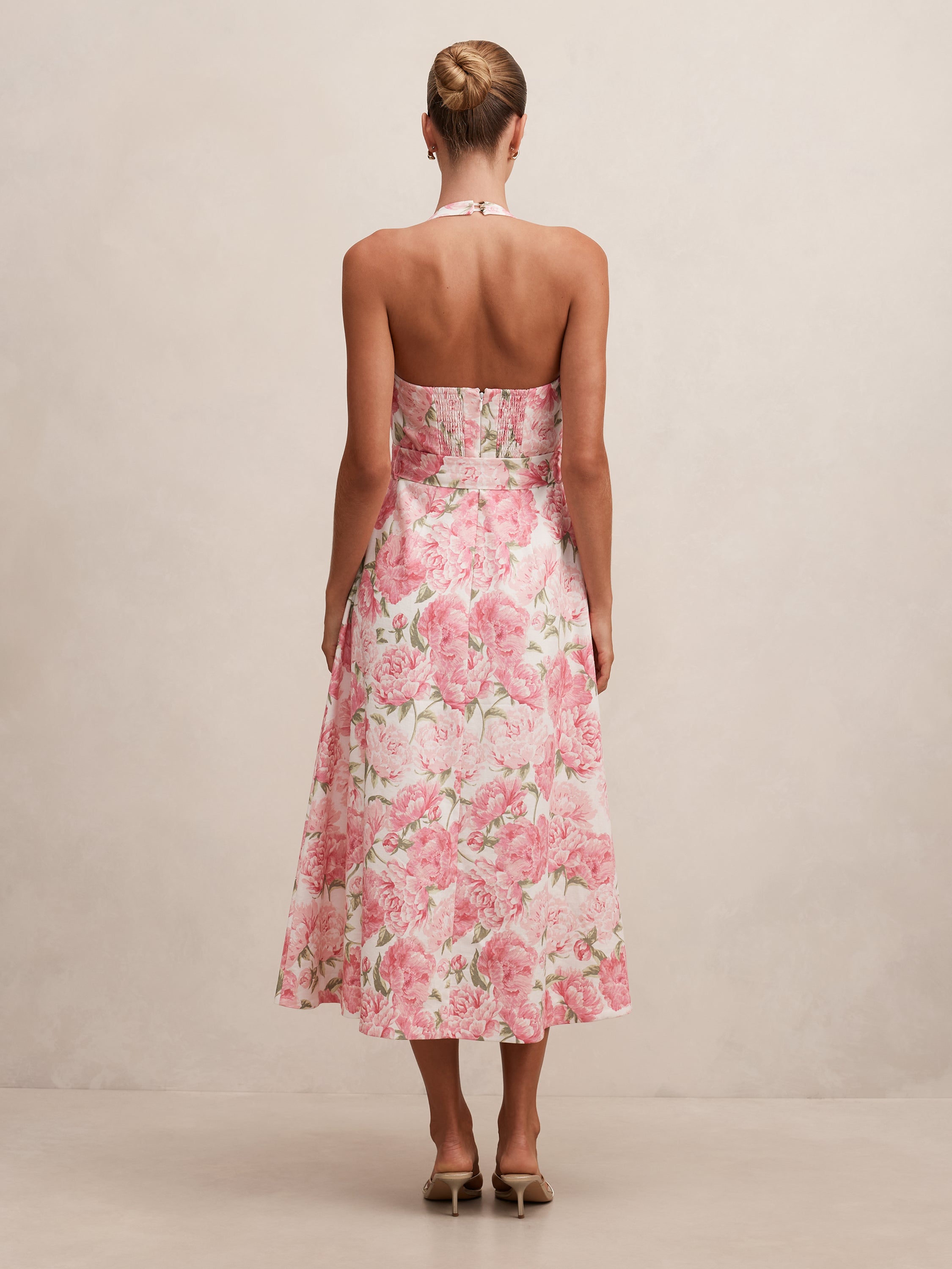 Blossom Halter Midi Dress