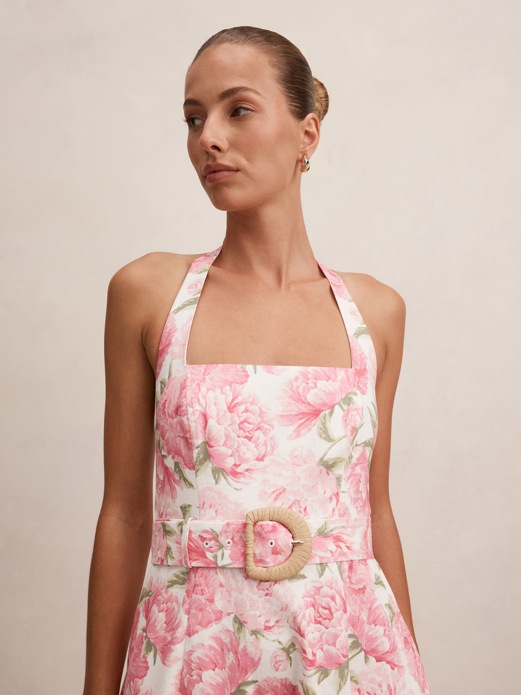 Blossom Halter Midi Dress
