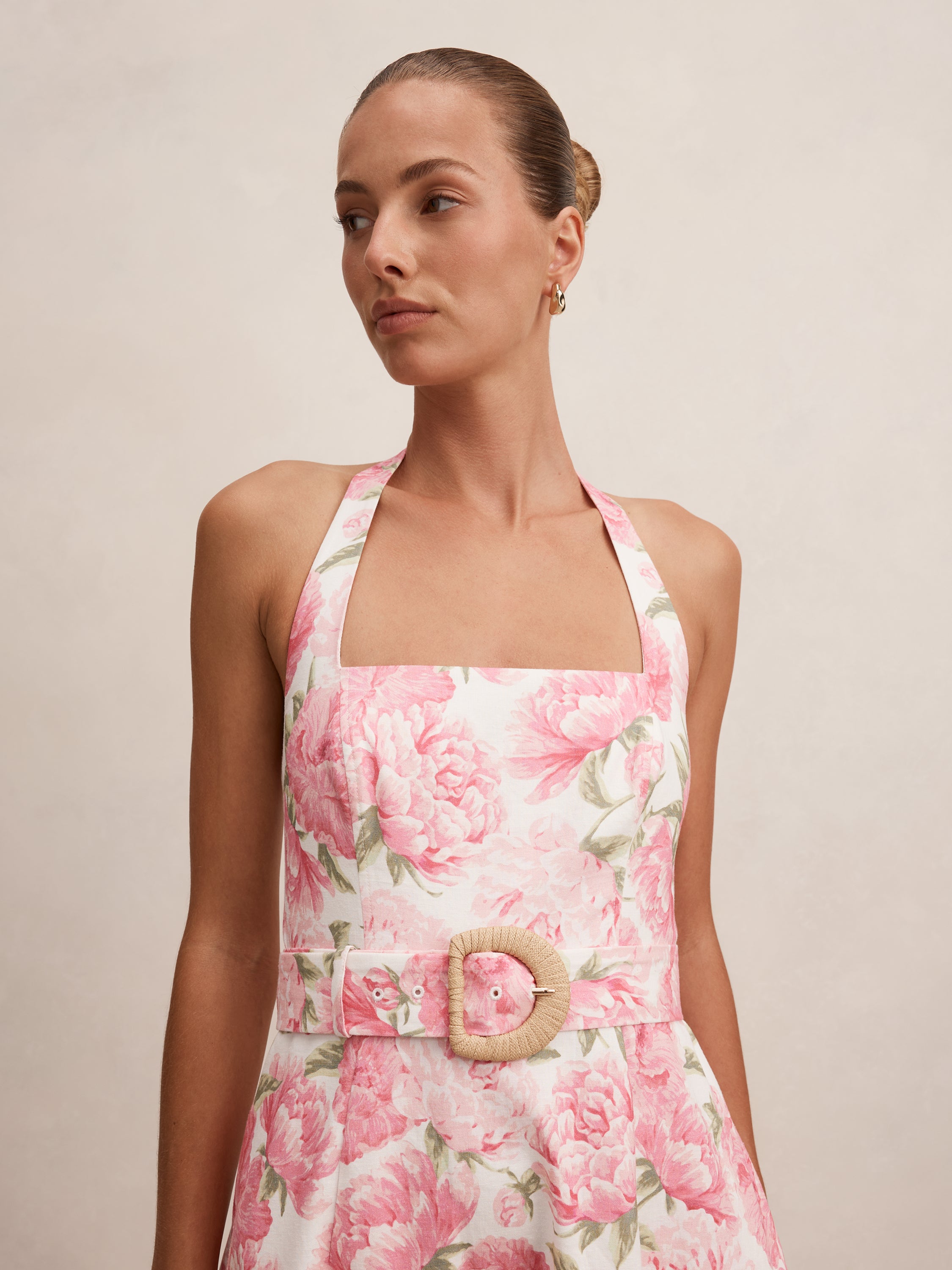 Blossom Halter Midi Dress
