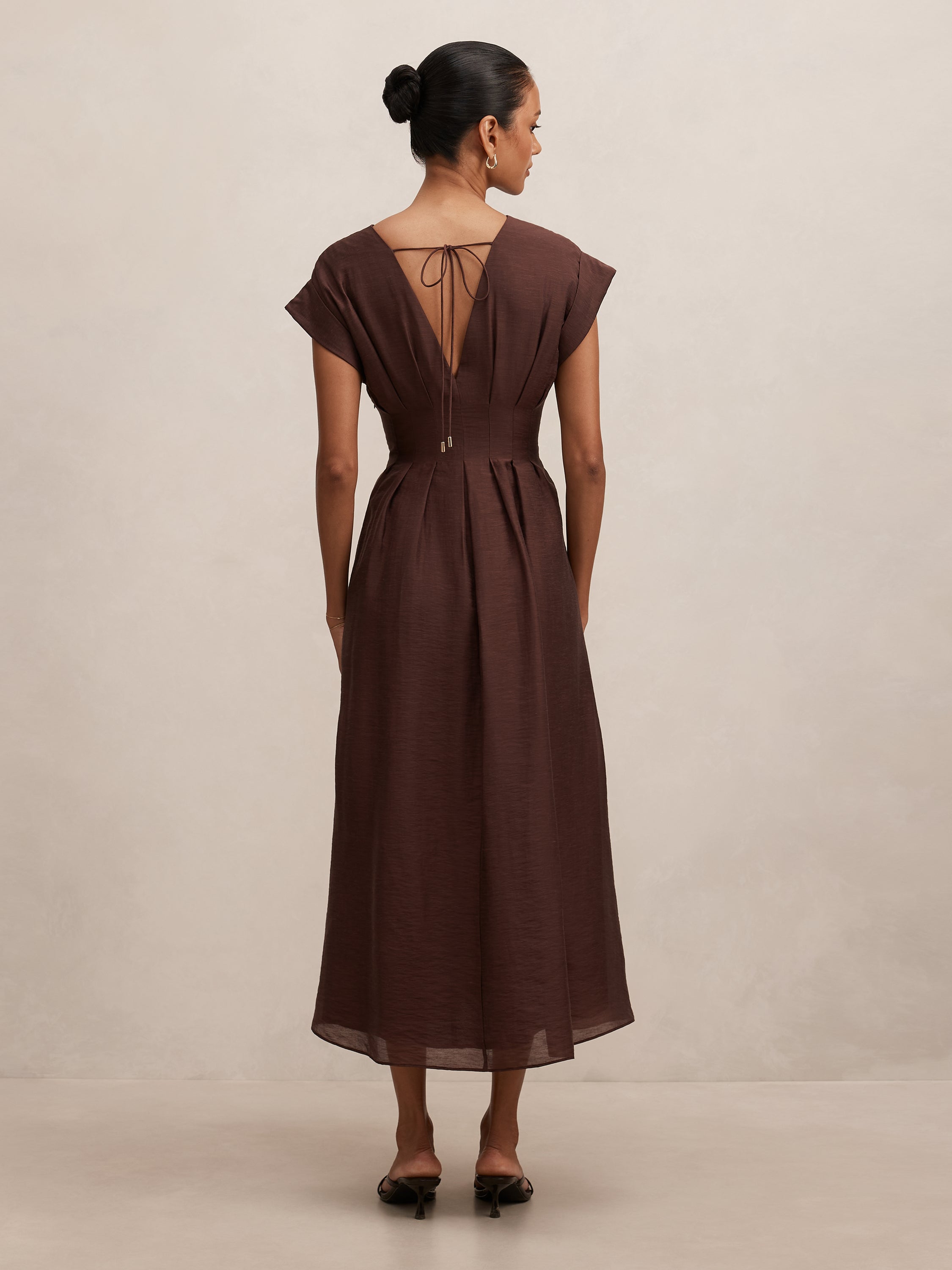 Alessandra Petite Tucked Midi Dress