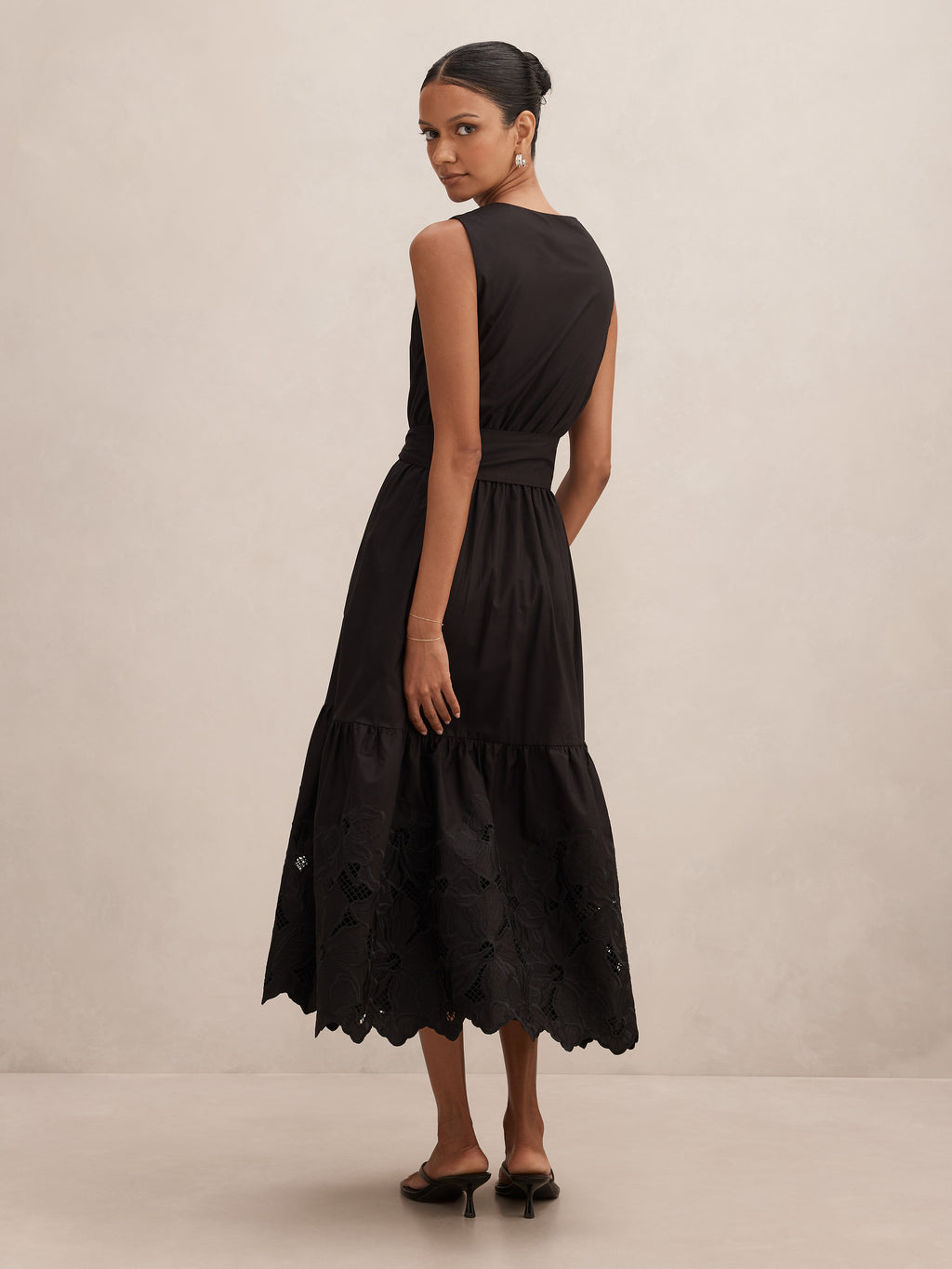 Dahlia Petite Embroidered Midi Dress