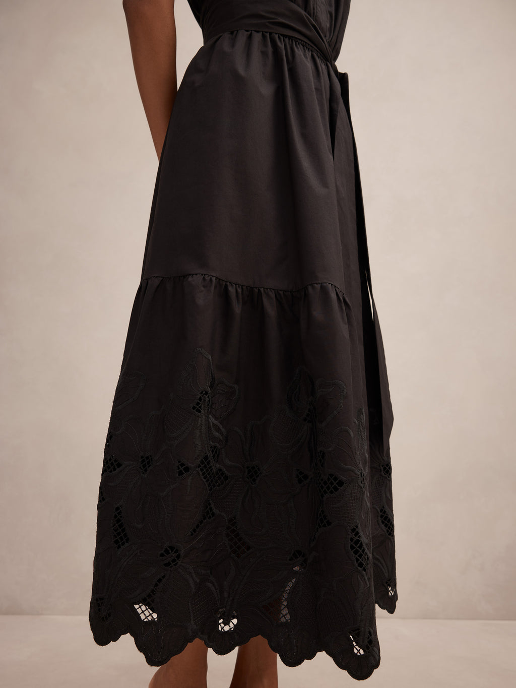Dahlia Petite Embroidered Midi Dress