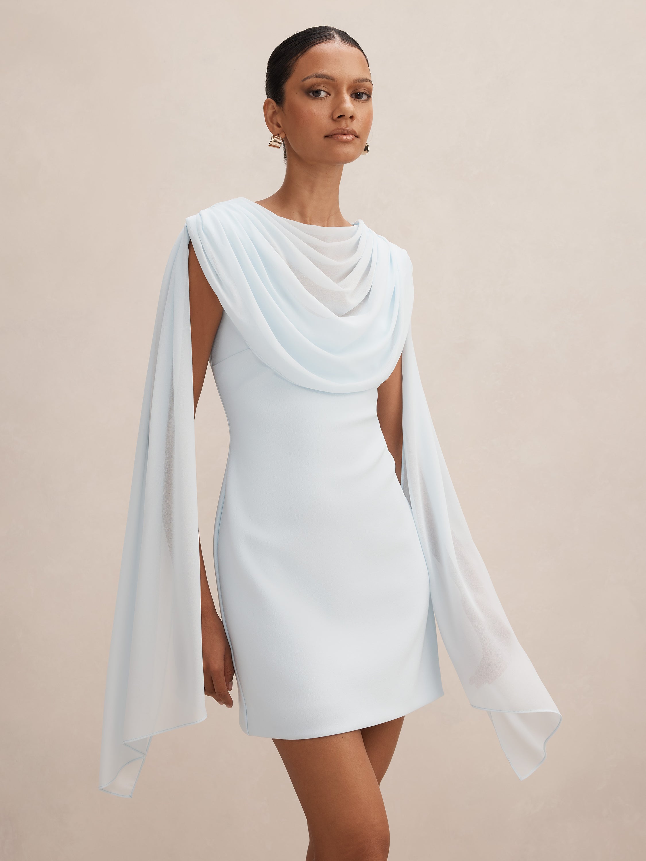 Bowie Petite With Shawl Mini Dress