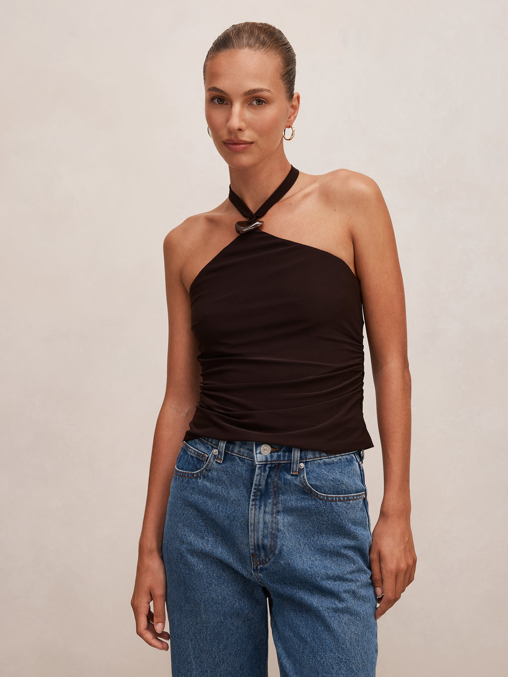 Nia Halter Resin Top