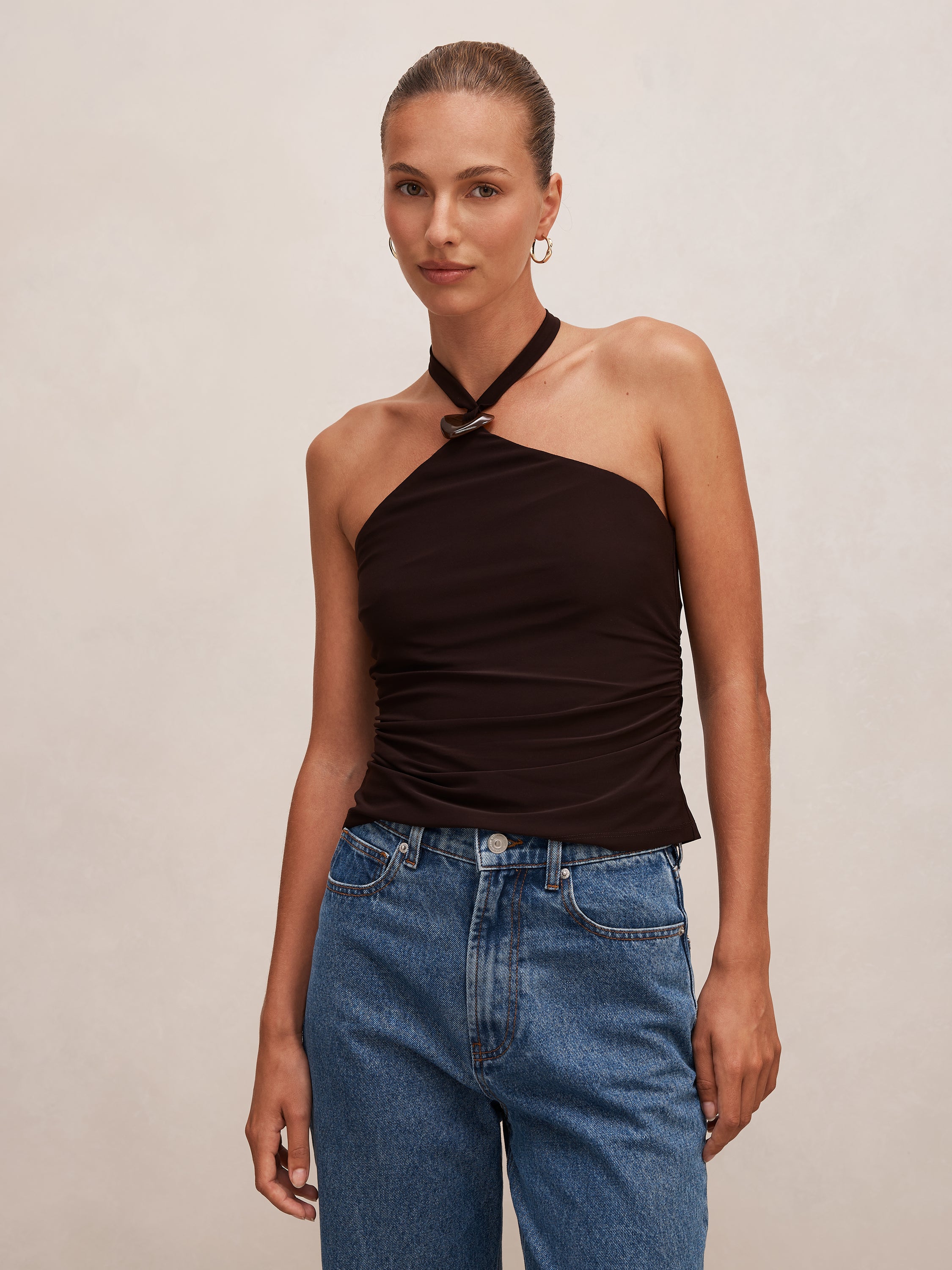Nia Halter Resin Top