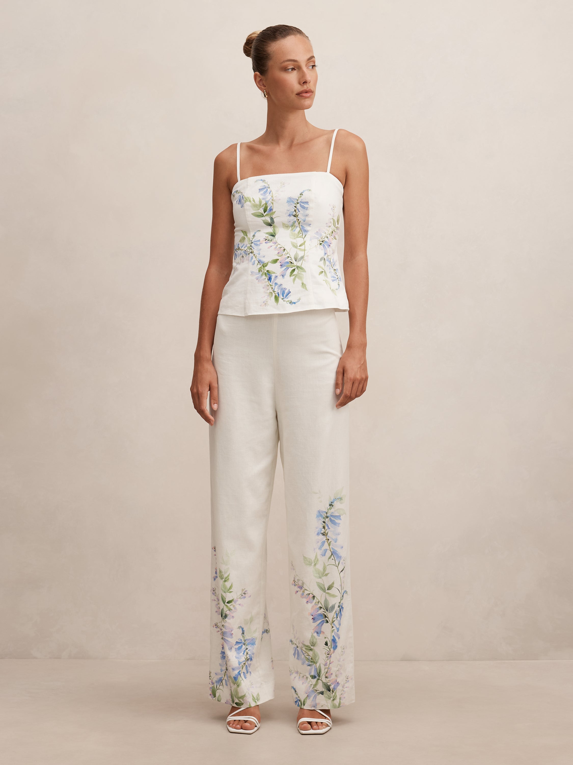 Soleil Floral Placement Print Pant