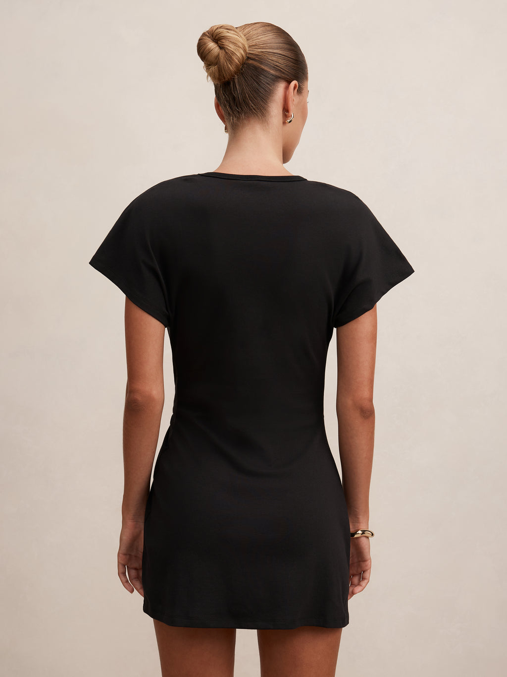 Rose T-Shirt Twist Mini Dress