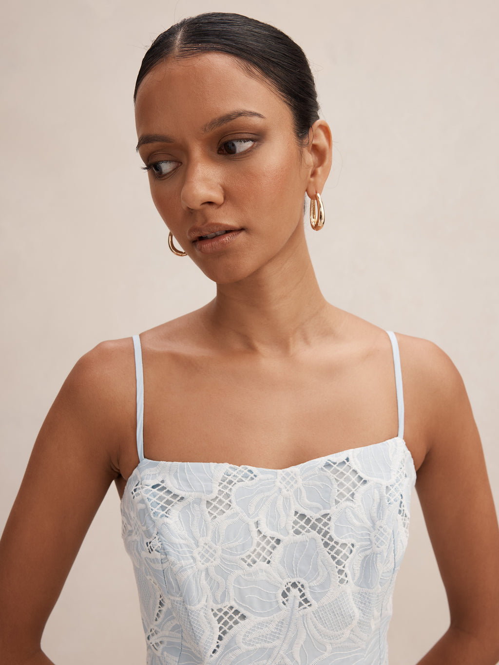Millie Petite Embroidered Midi Dress