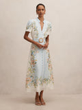 Briana Petite Printed Shirt Dress