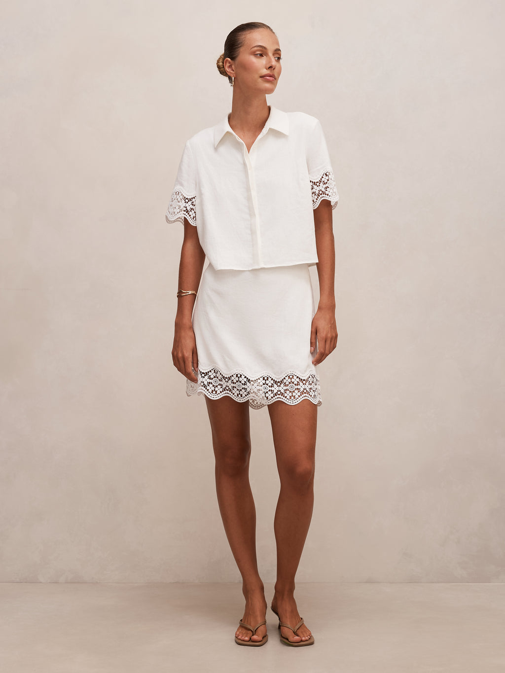 Skye Trim Detail Mini Skirt