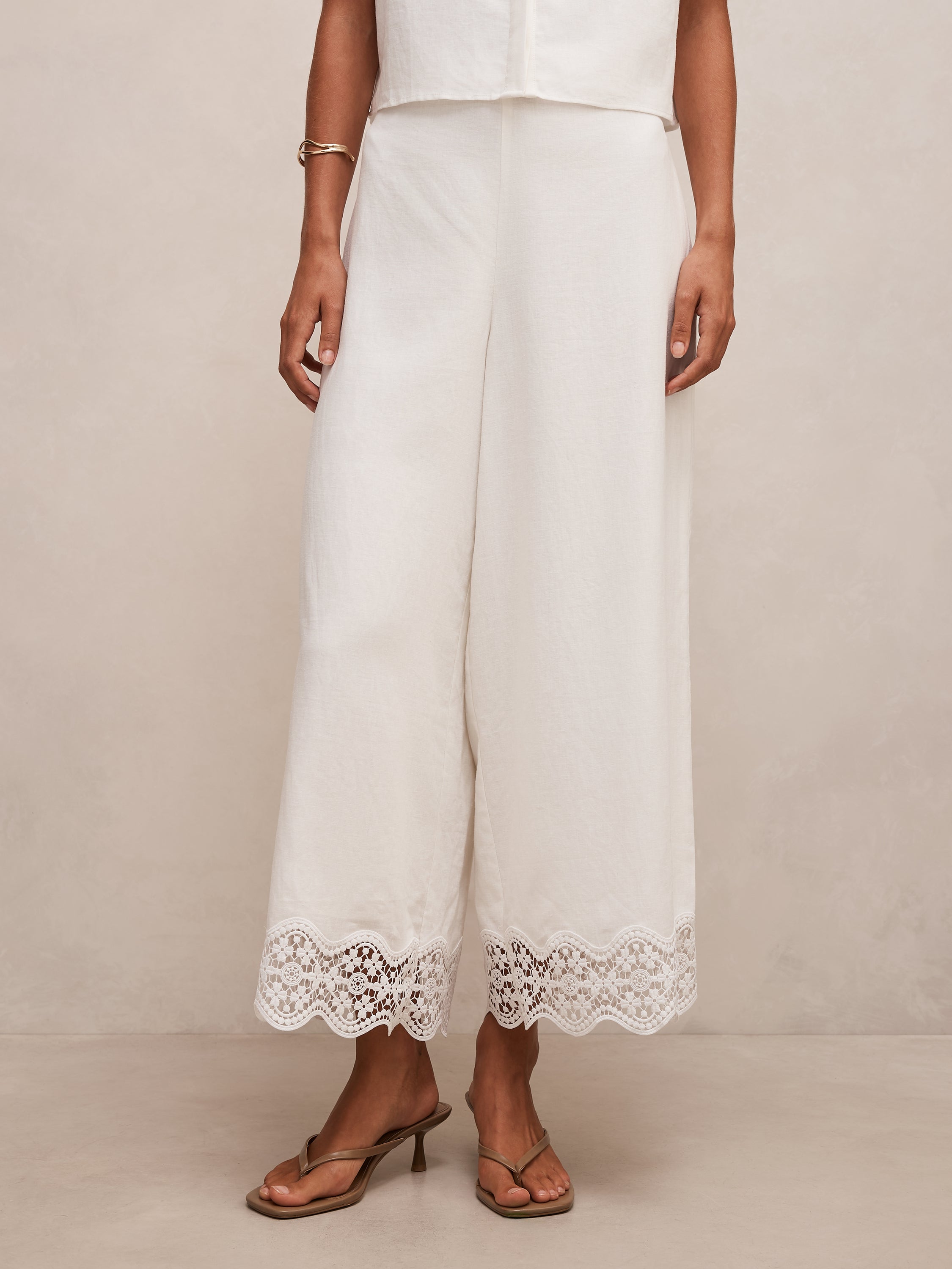 Skye Lace Trim Detail Pant