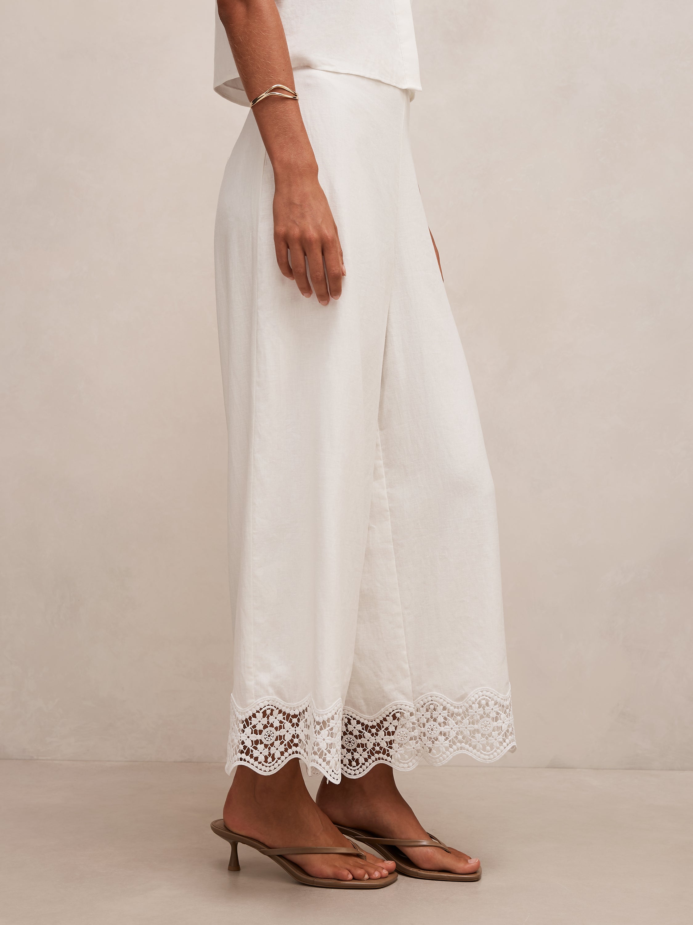 Skye Lace Trim Detail Pant
