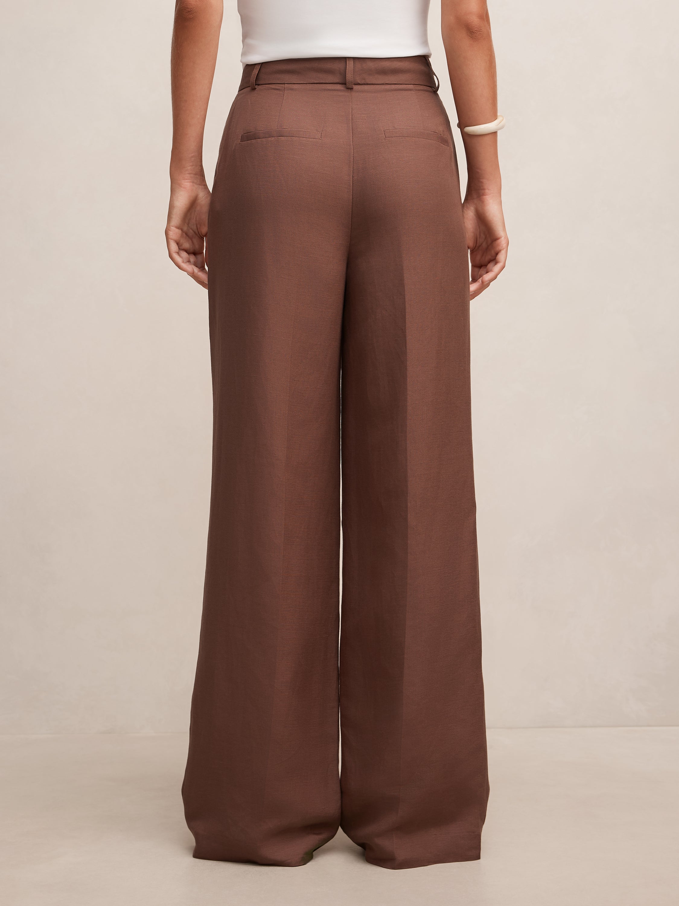 Eva Linen Wide Leg Pant